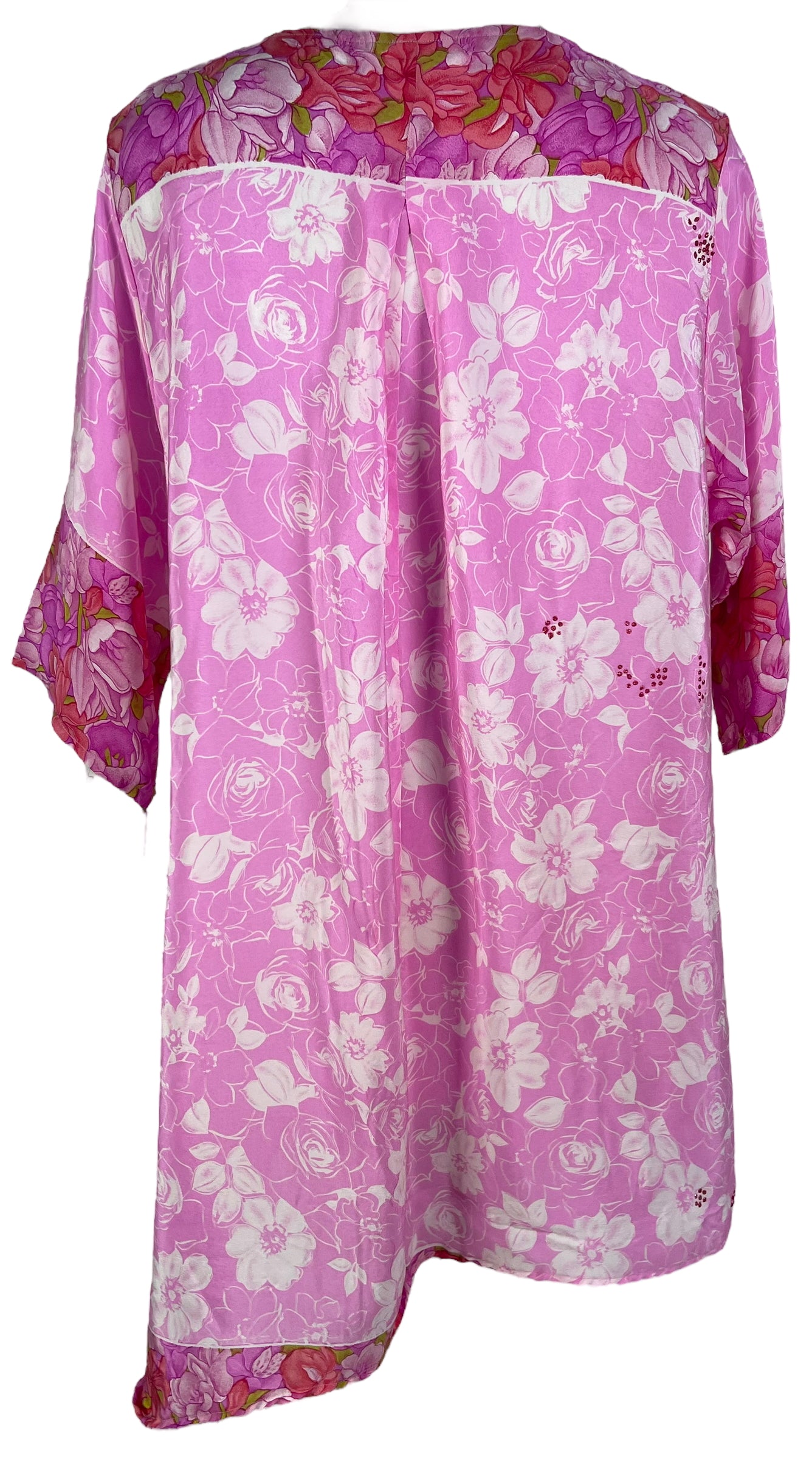 PRC6547 Avatar Pure Silk Self Pocket Tunic Dress