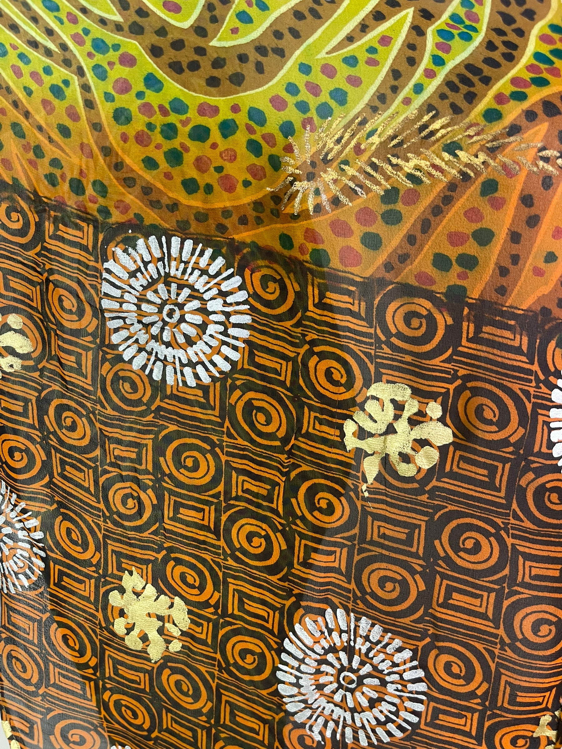 PRG6309 Sheer Avatar Pure Silk Waterfall Top