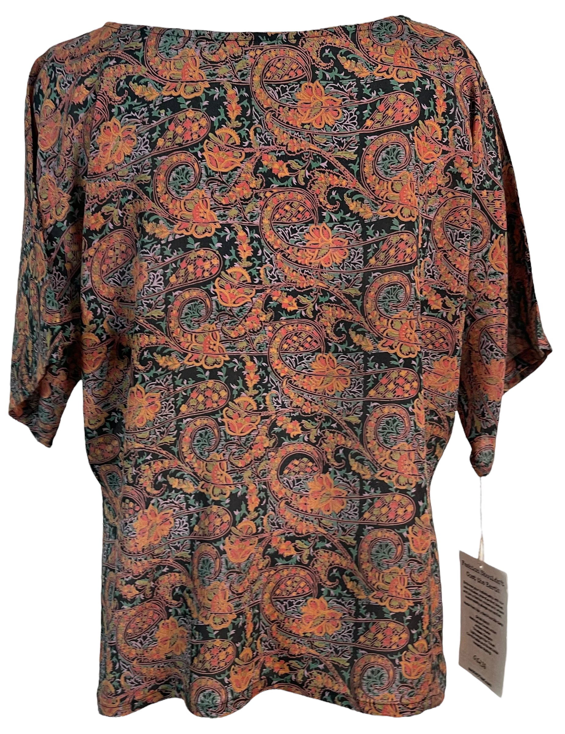 FINAL SALE PRC6236 Avatar Pure Silk Side Slit Top