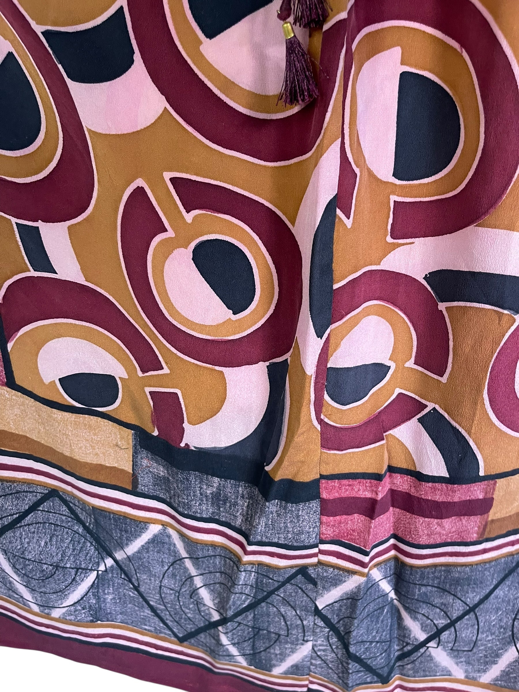 PRC6763 Wabi Sabi Pure Silk Maxi Kaftan