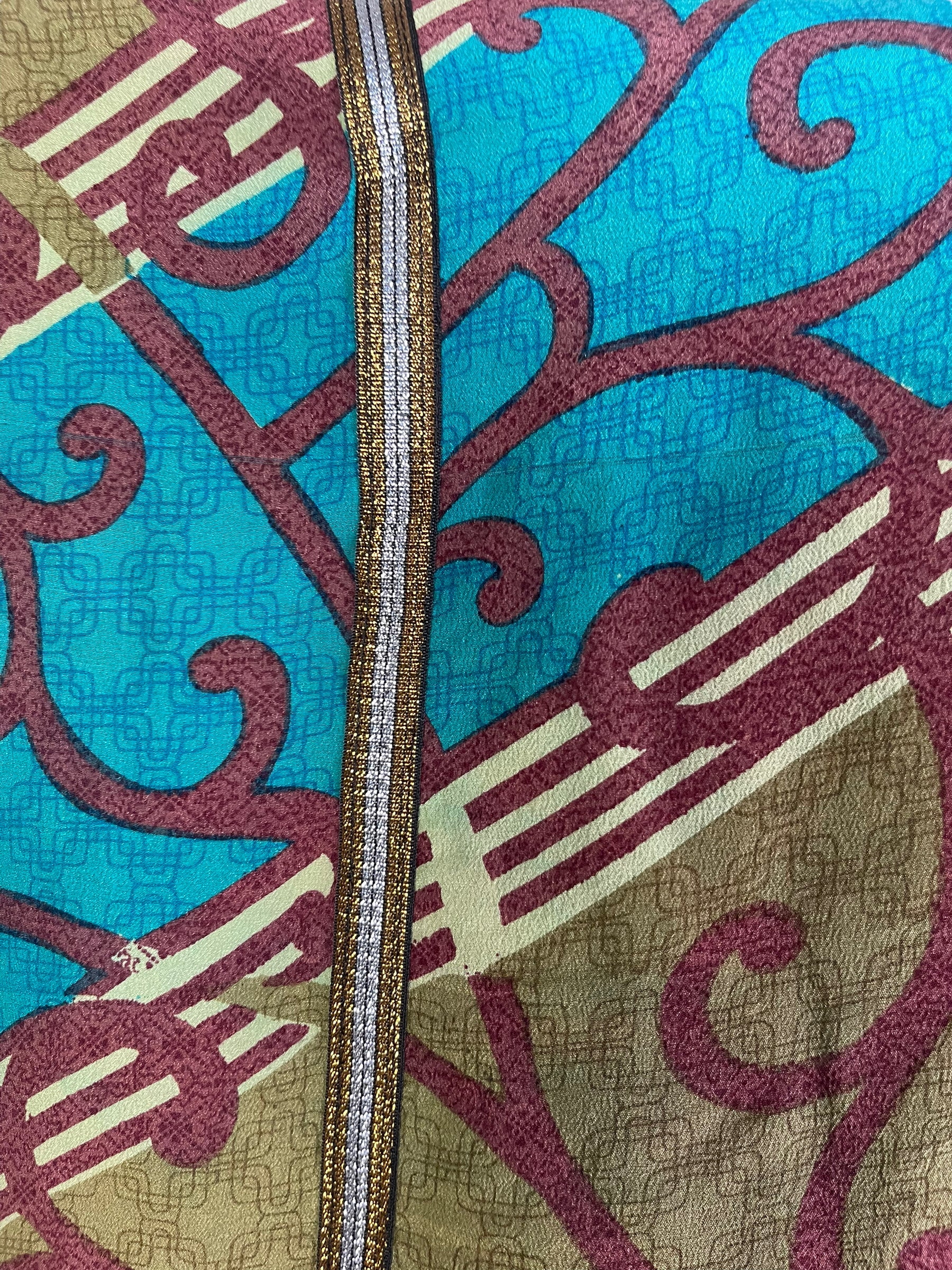 PRC5939 Avatar Pure Silk Kimono-Sleeved Jacket with Belt