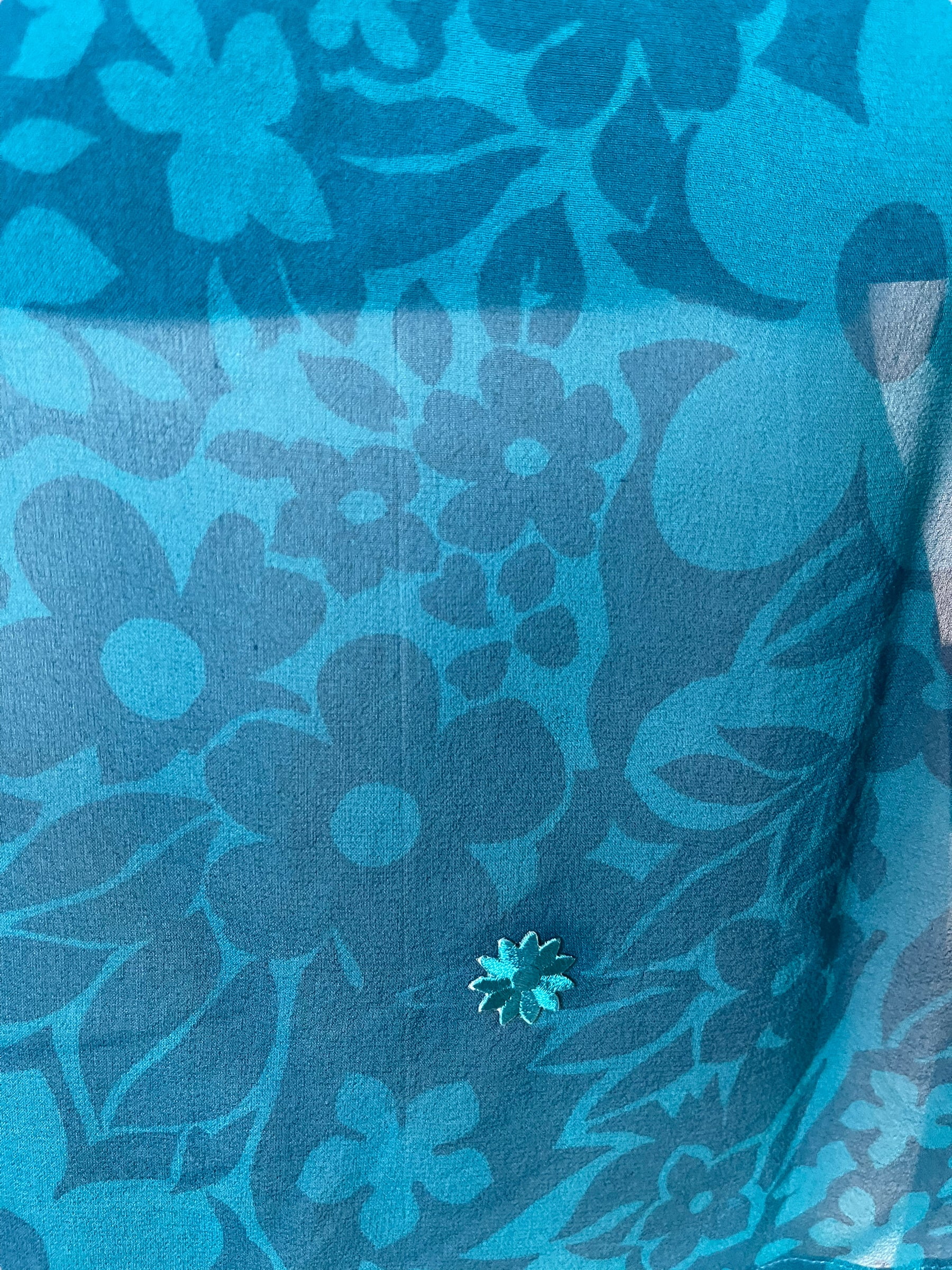 REVOLUTIONHER PRG6368 Sheer Avatar Pure Silk Maxi Kaftan