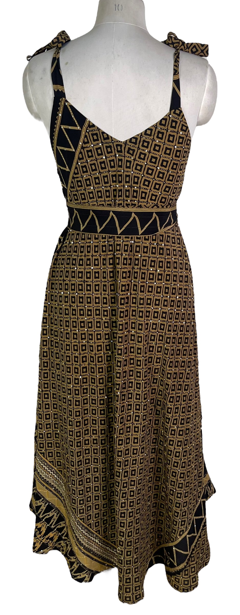 PRC6588 Avatar Pure Silk Maxi Dress with Belt