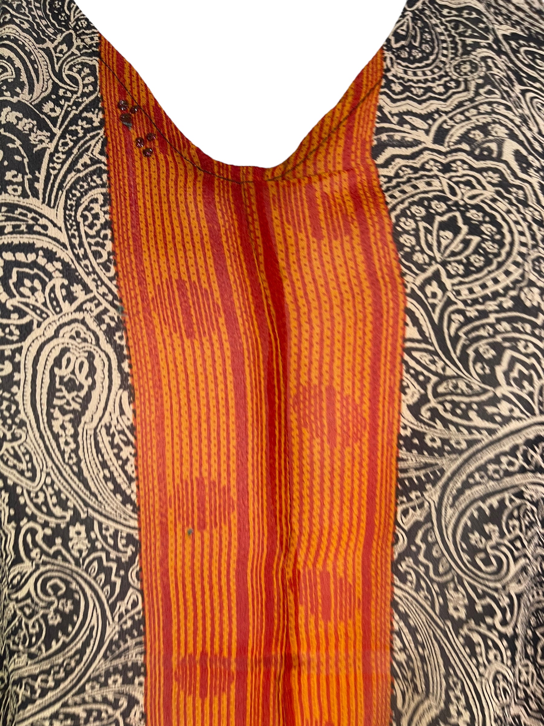 LADY LUCK PRG6323 Sheer Avatar Pure Silk Waterfall Top