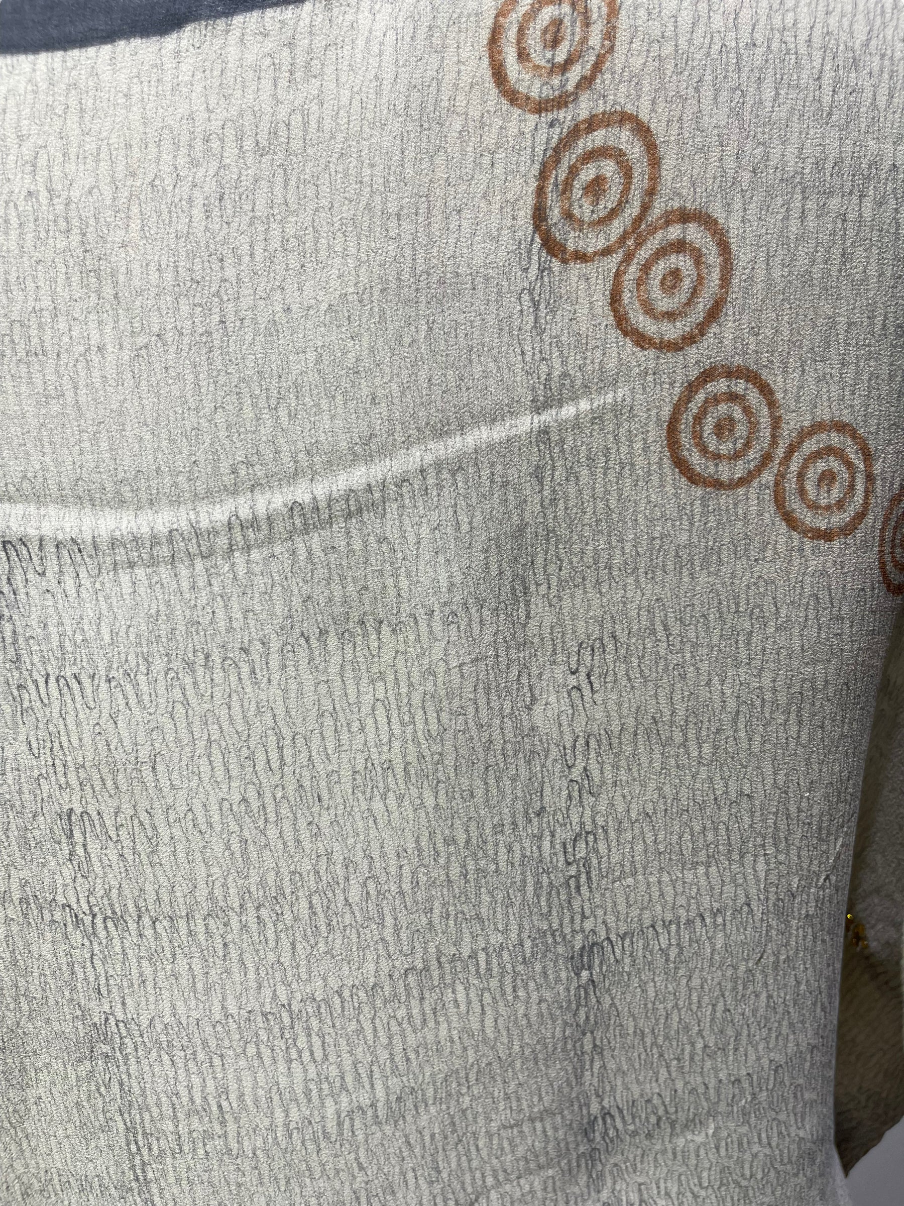 FINAL SALE PRG4201 Sheer Avatar Pure Silk Boxy Top