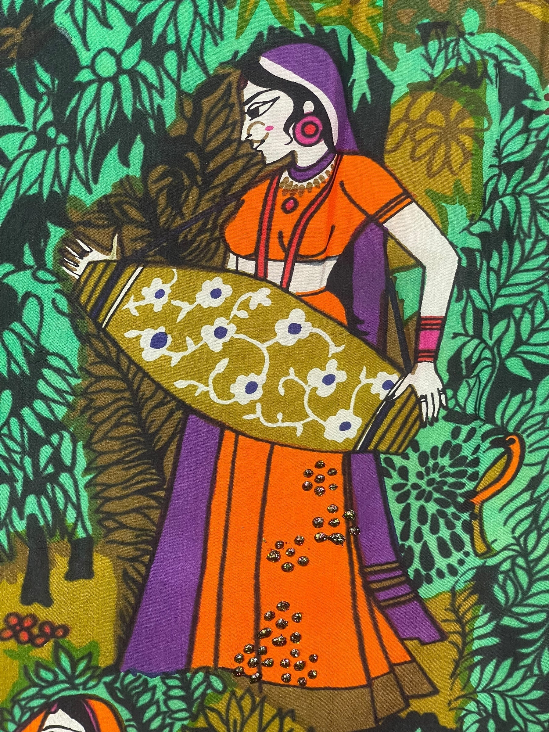 PRC8592 Avatar Pure Silk Short Kaftan Tunic with Slits