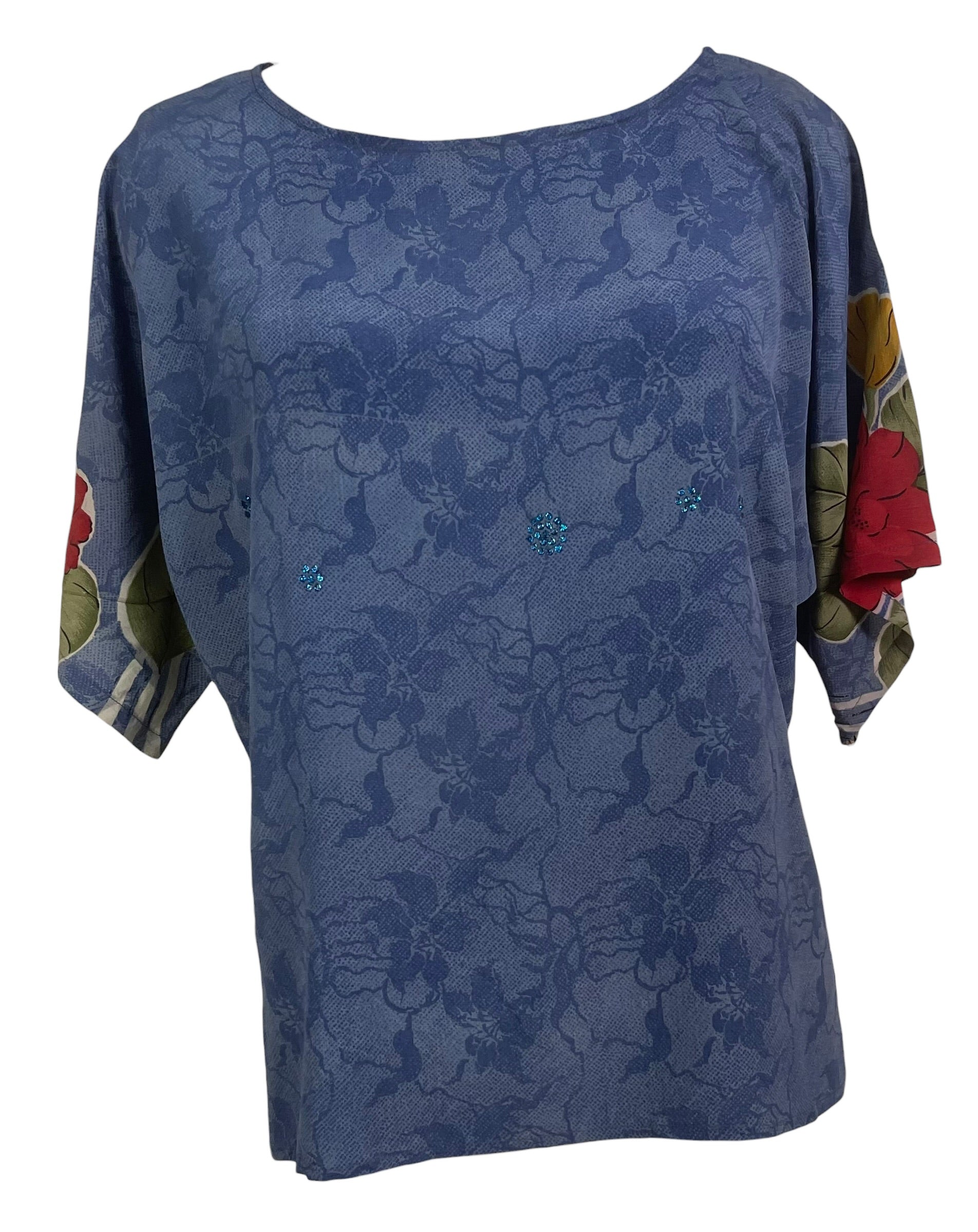 PRC8846 Avatar Pure Silk Side Slit Top