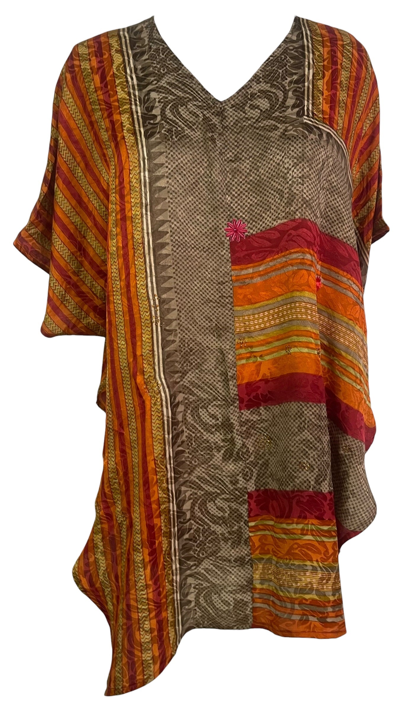 PRC8964 Avatar Pure Silk Waterfall Top