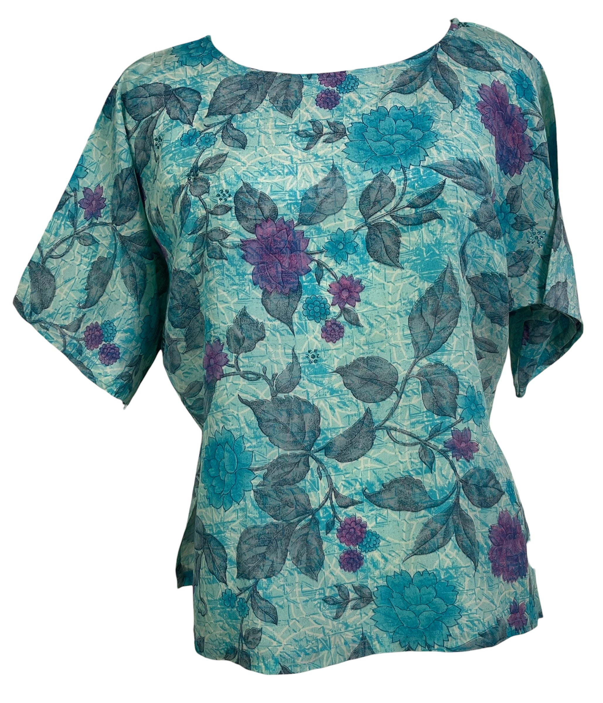 PRC8975 Avatar Pure Silk Side Slit Top