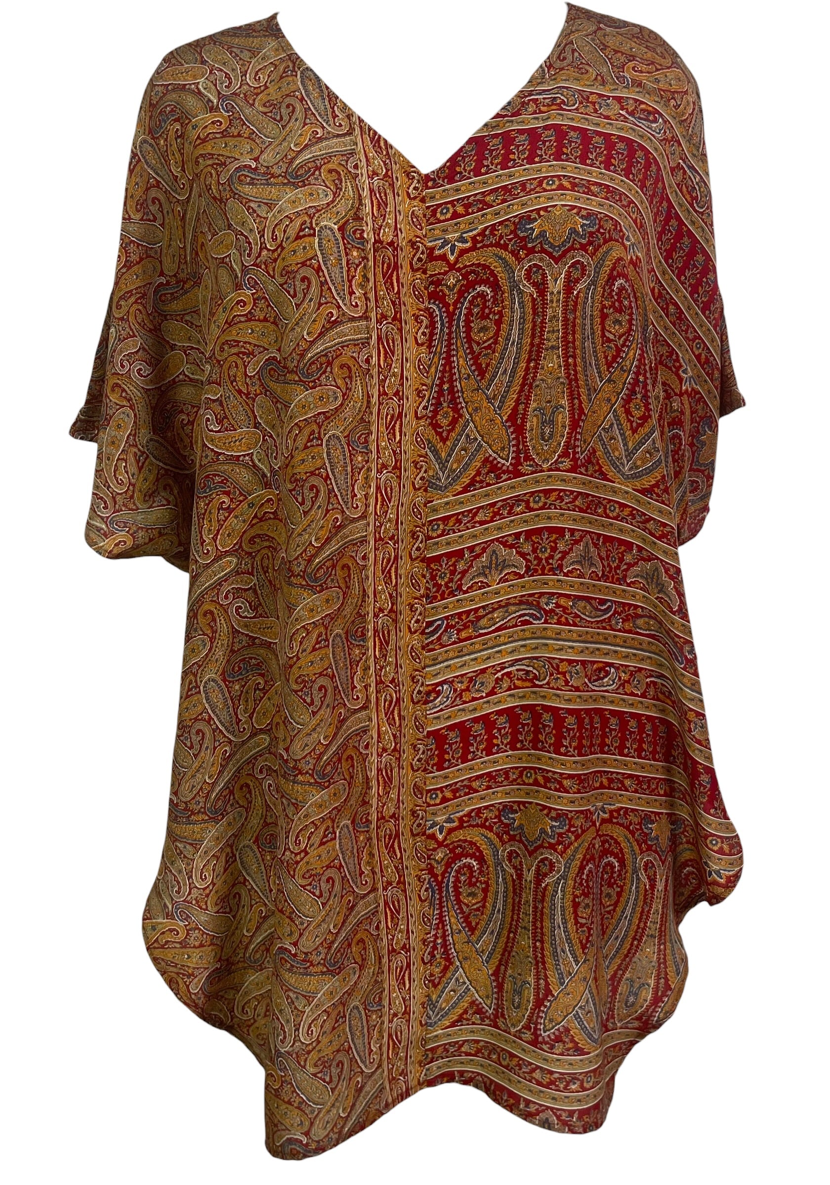 PRC8979 Avatar Pure Silk Waterfall Top