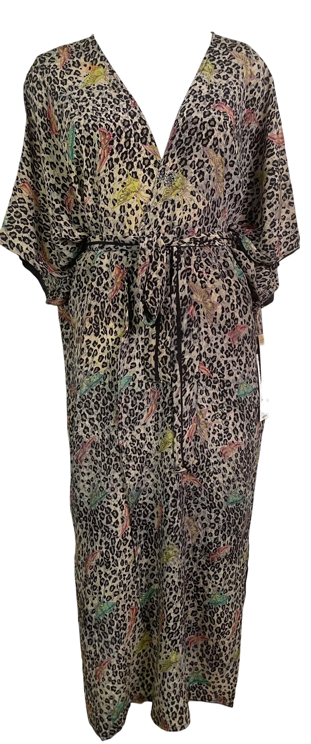Releases Sunday at 8pm EST PRC9060 Wabi Sabi Pure Silk Kimono Sleeved Duster with Belt