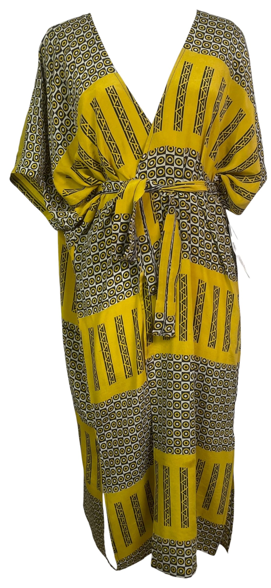 Releases Sunday at 8pm EST PRC9119 Wabi Sabi Pure Silk Kimono Sleeved Duster with Belt