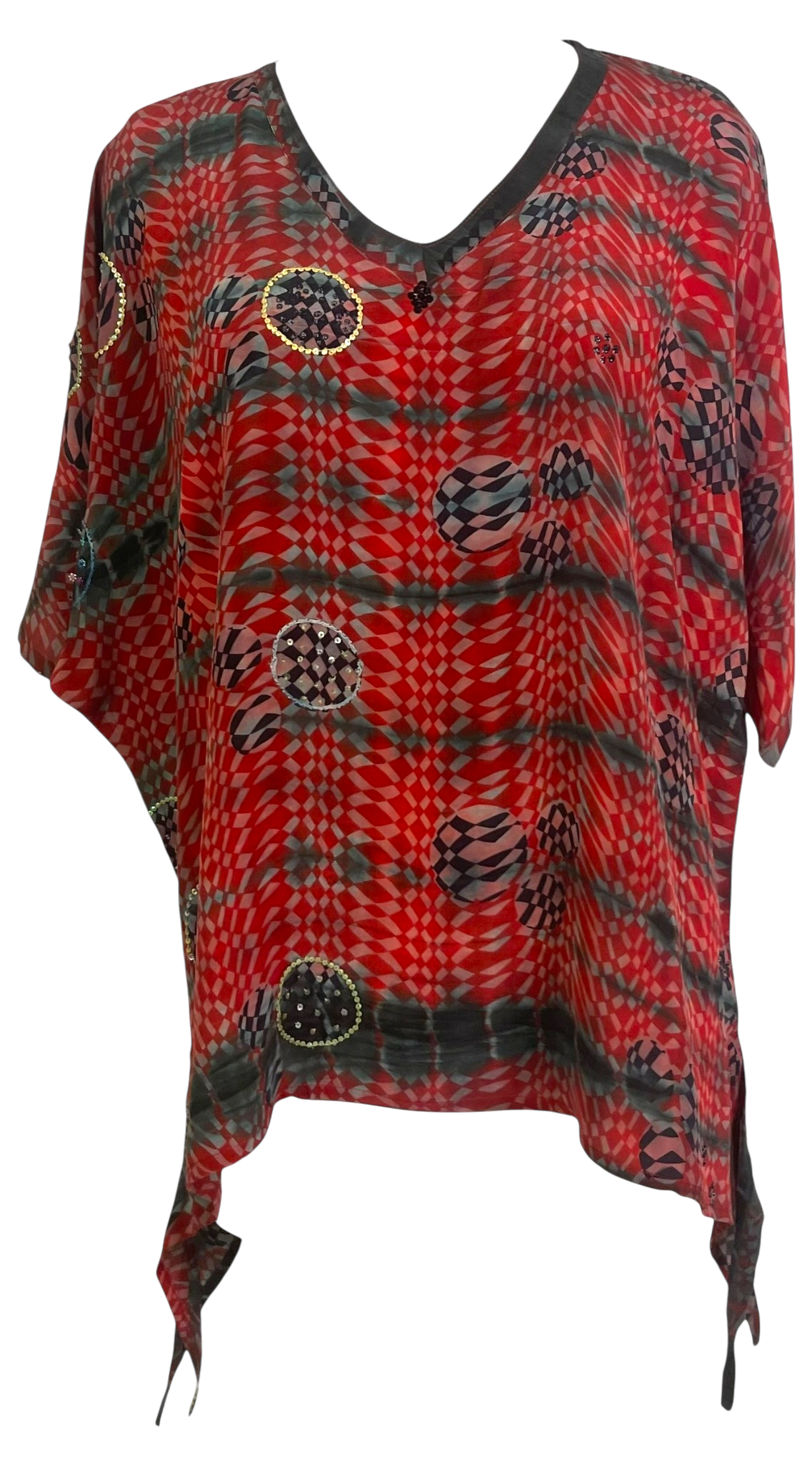 Releases Sunday at 8pm EST PRC9148 Avatar Pure Silk Long Tunic with Side Ties
