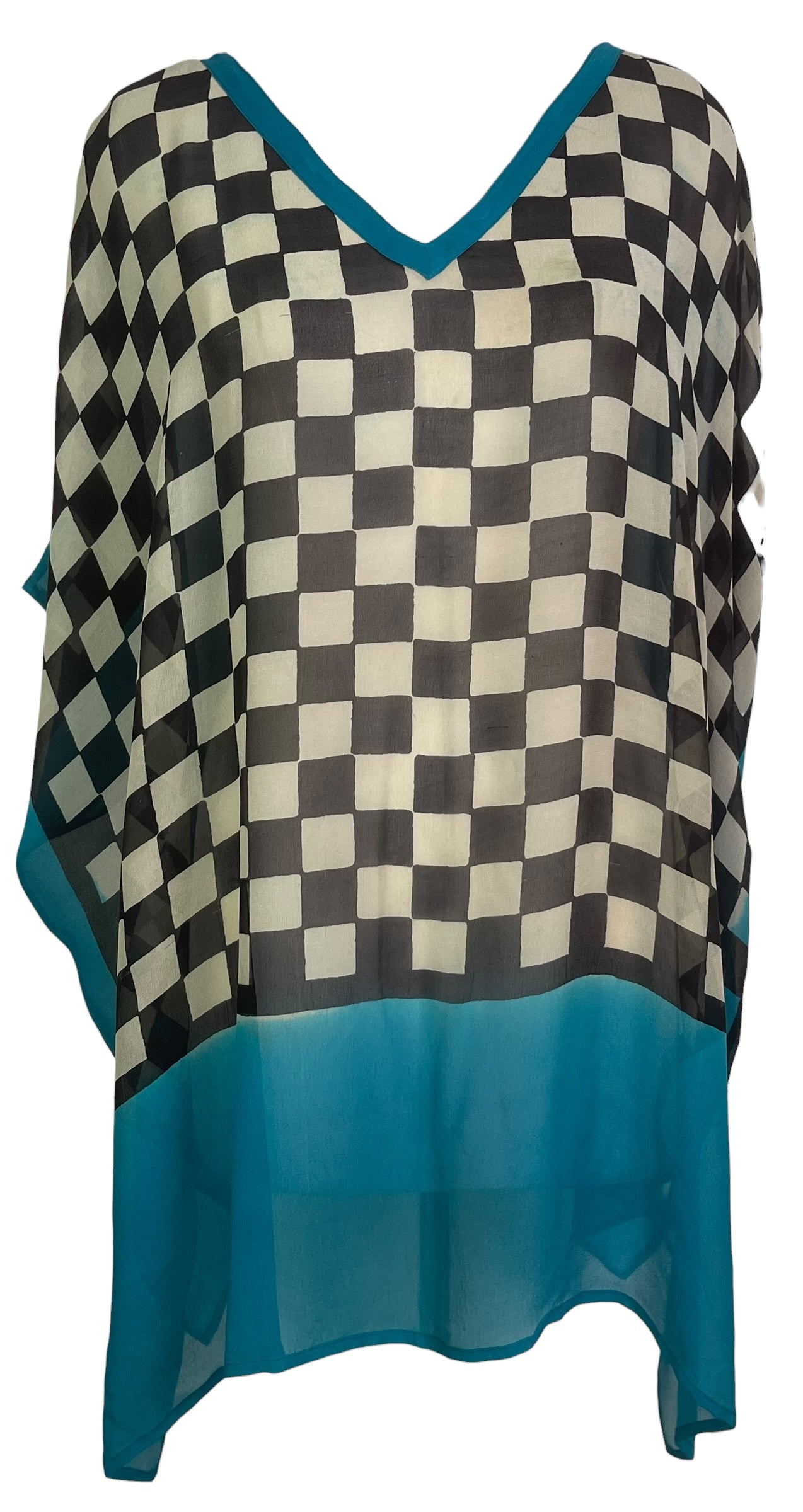 PRG8772 Sheer Wabi Sabi Pure Silk Short Kaftan Tunic With Slits by 15 FEBRUARY 2026 – Handmade ethical Short Kaftan from sariKNOTsari using upcycled silk. Designed in Canada for travel and slow fashion, loved from Toronto to LA to Sydney.