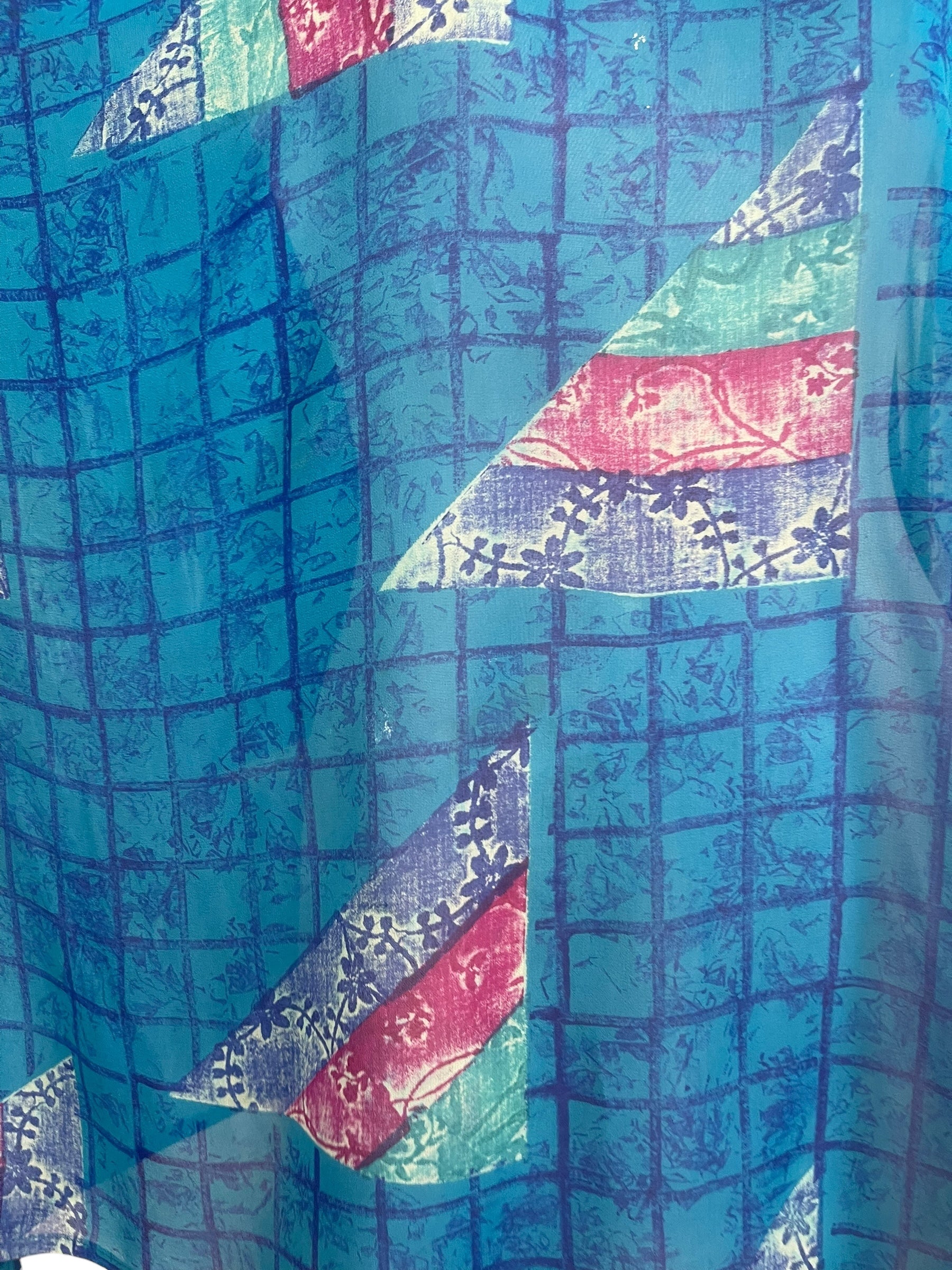 PRG8778 Sheer Wabi Sabi Pure Silk Long Tunic with Side Ties by 15 FEBRUARY 2026 – Handmade ethical Side Tie Tunic from sariKNOTsari using upcycled silk. Designed in Canada for travel and slow fashion, loved from Toronto to LA to Sydney.