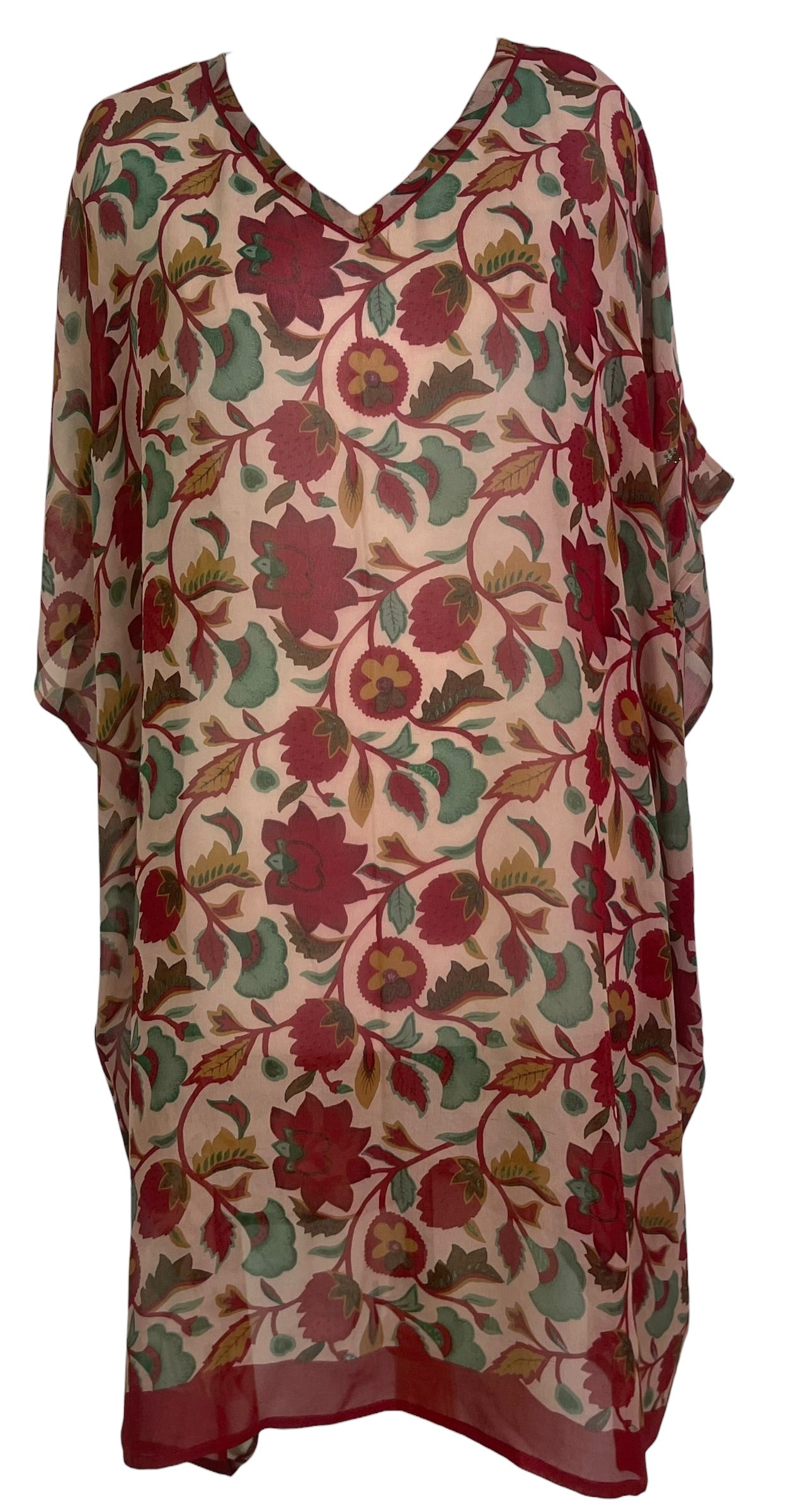 Releases Sunday at 8pm EST PRG8950 Sheer Wabi Sabi Pure Silk Midi Length Kaftan