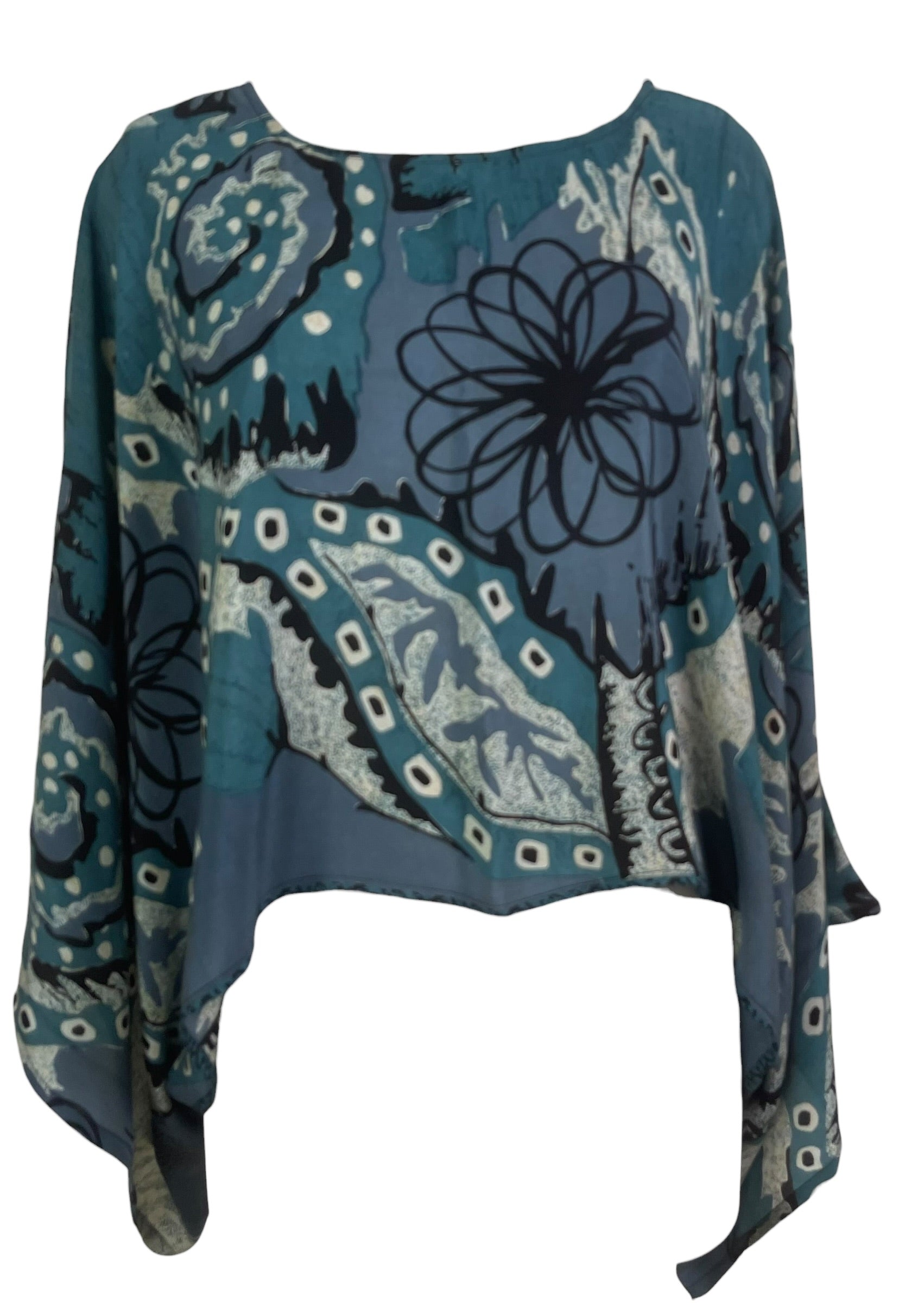 Releases Sunday at 8pm EST PRC9010 Avatar Pure Silk Kimono-Sleeved Top