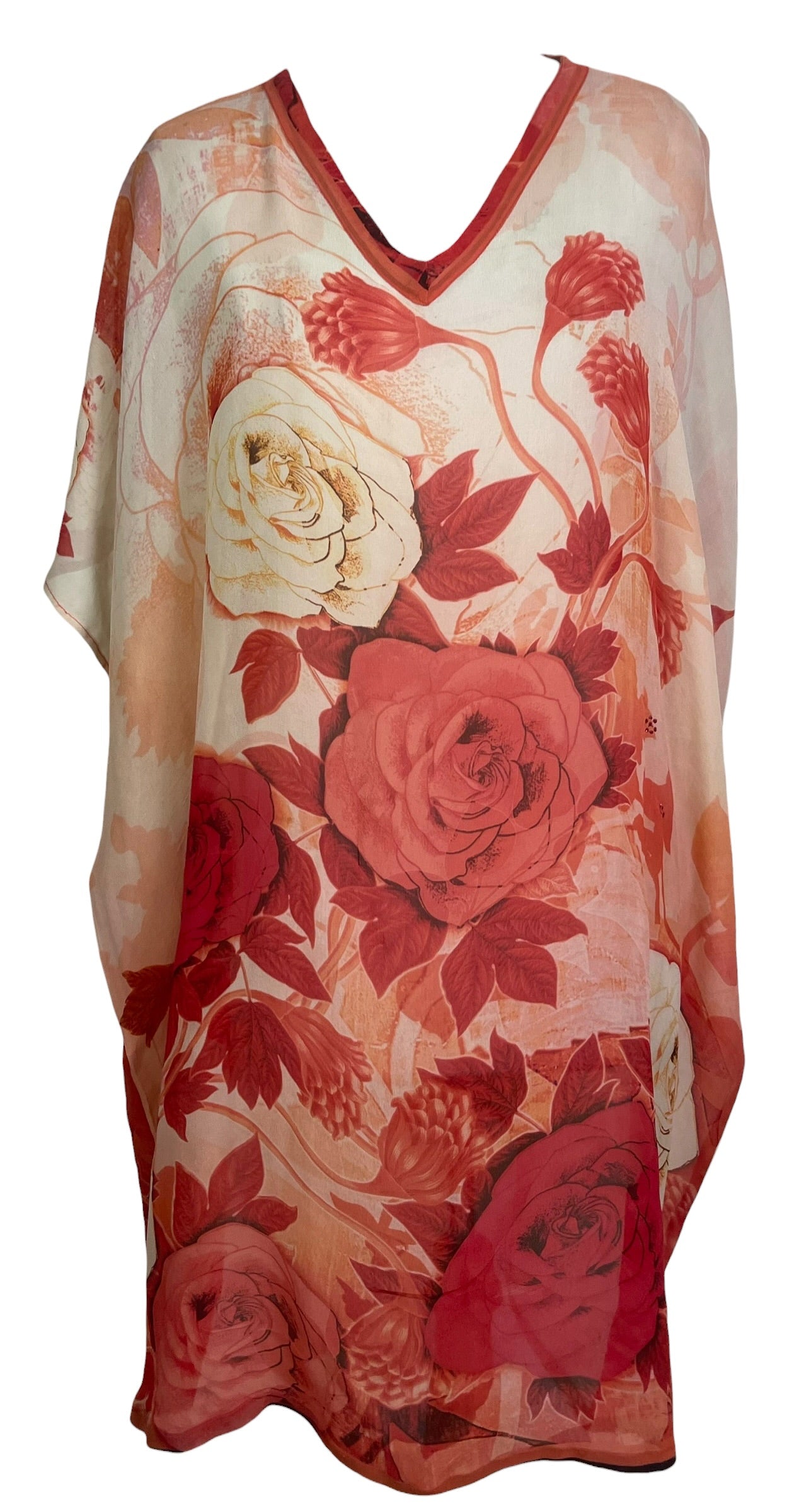 Releases Sunday at 8pm EST PRG9130 Sheer Wabi Sabi Pure Silk Midi Length Kaftan