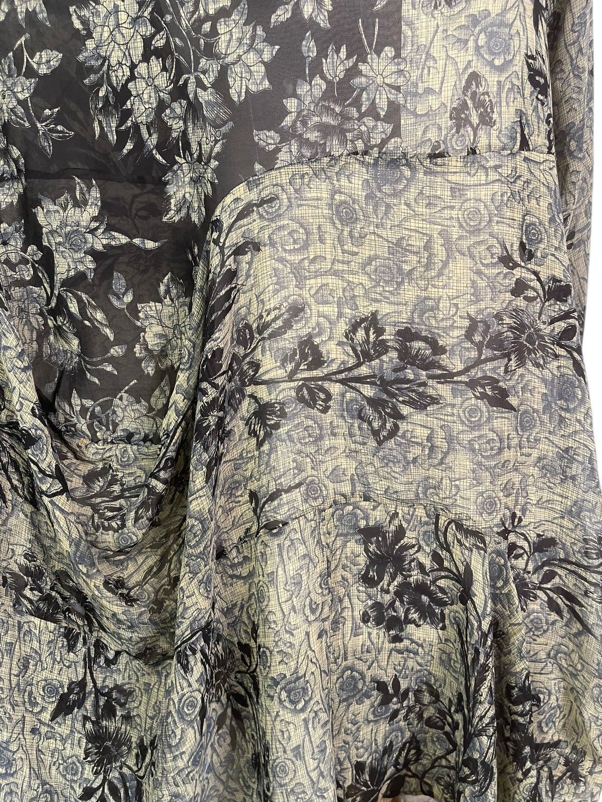 Releases Sunday at 8pm EST PRG9164 Sheer Wabi Sabi Sculptural Pure Silk Long Tunic Dress