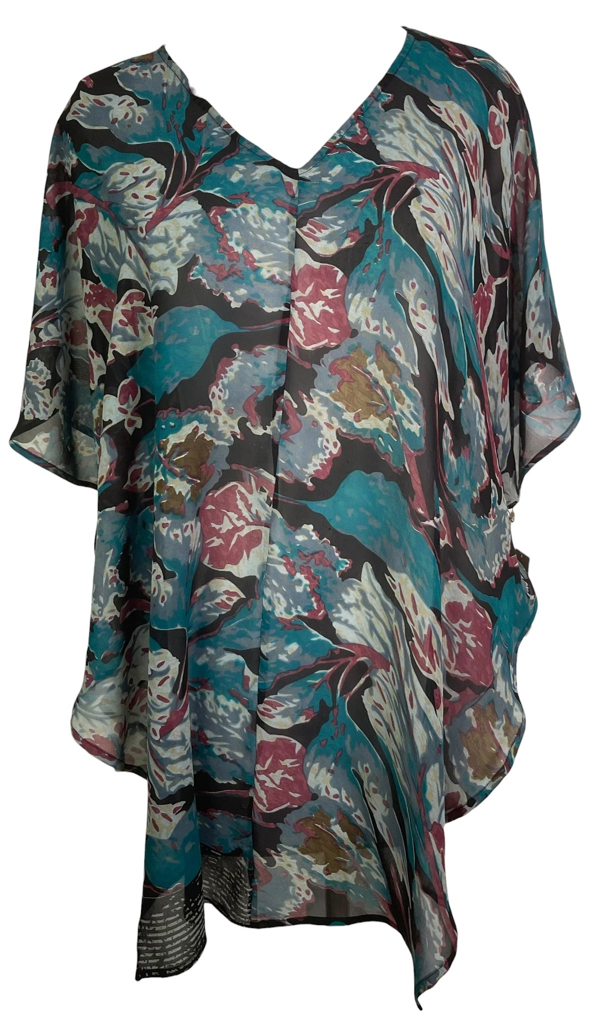 Releases Sunday at 8pm EST PRG9203 Sheer Wabi Sabi Pure Silk Waterfall Top