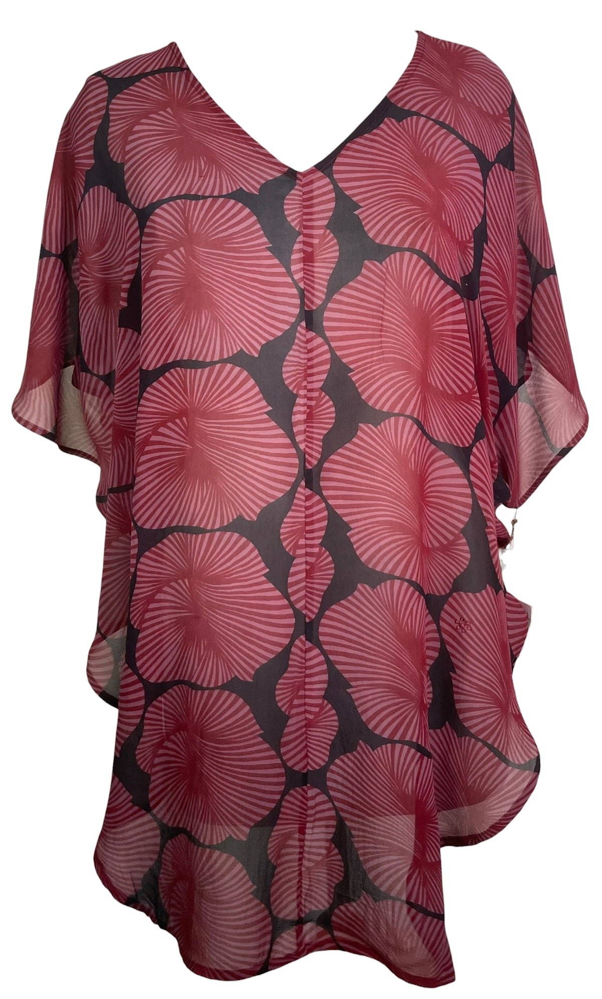 Releases Sunday at 8pm EST PRG9206 Sheer Wabi Sabi Pure Silk Waterfall Top