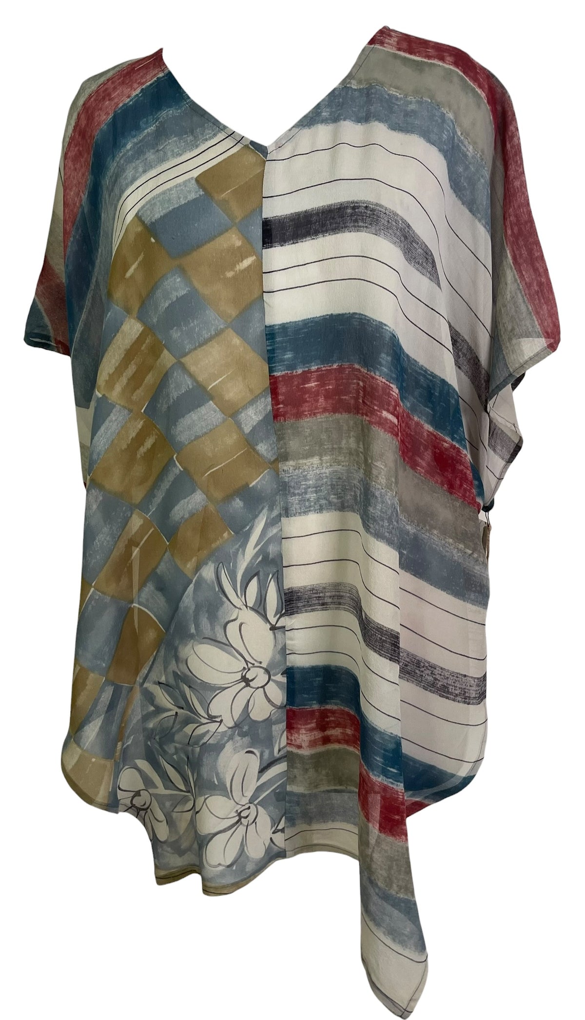 Releases Sunday at 8pm EST PRG9222 Sheer Wabi Sabi Pure Silk Waterfall Top