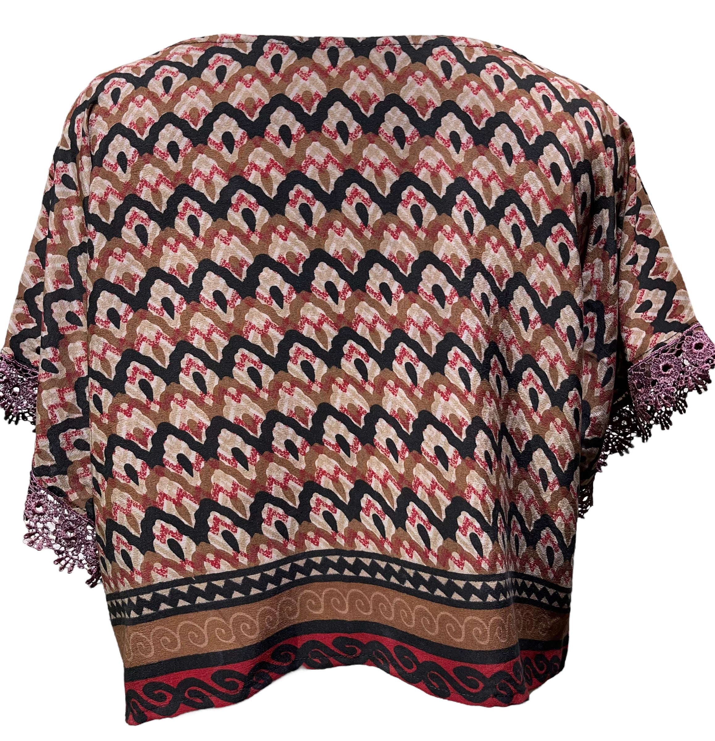 FINAL SALE PRC3728 Avatar Pure Silk Boxy Top