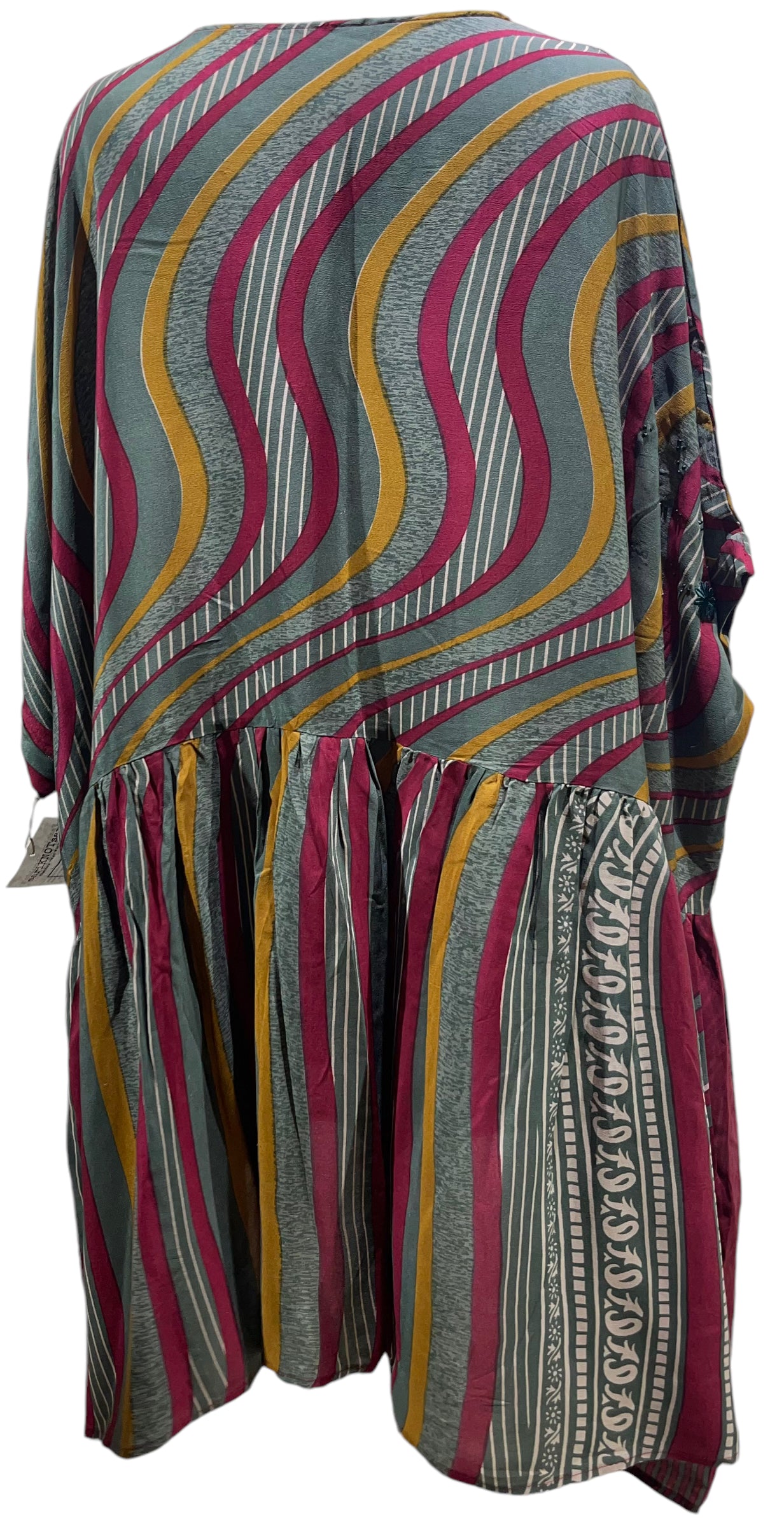 LADY LUCK PRC5276 Avatar Pure Silk Boxy Babydoll Dress