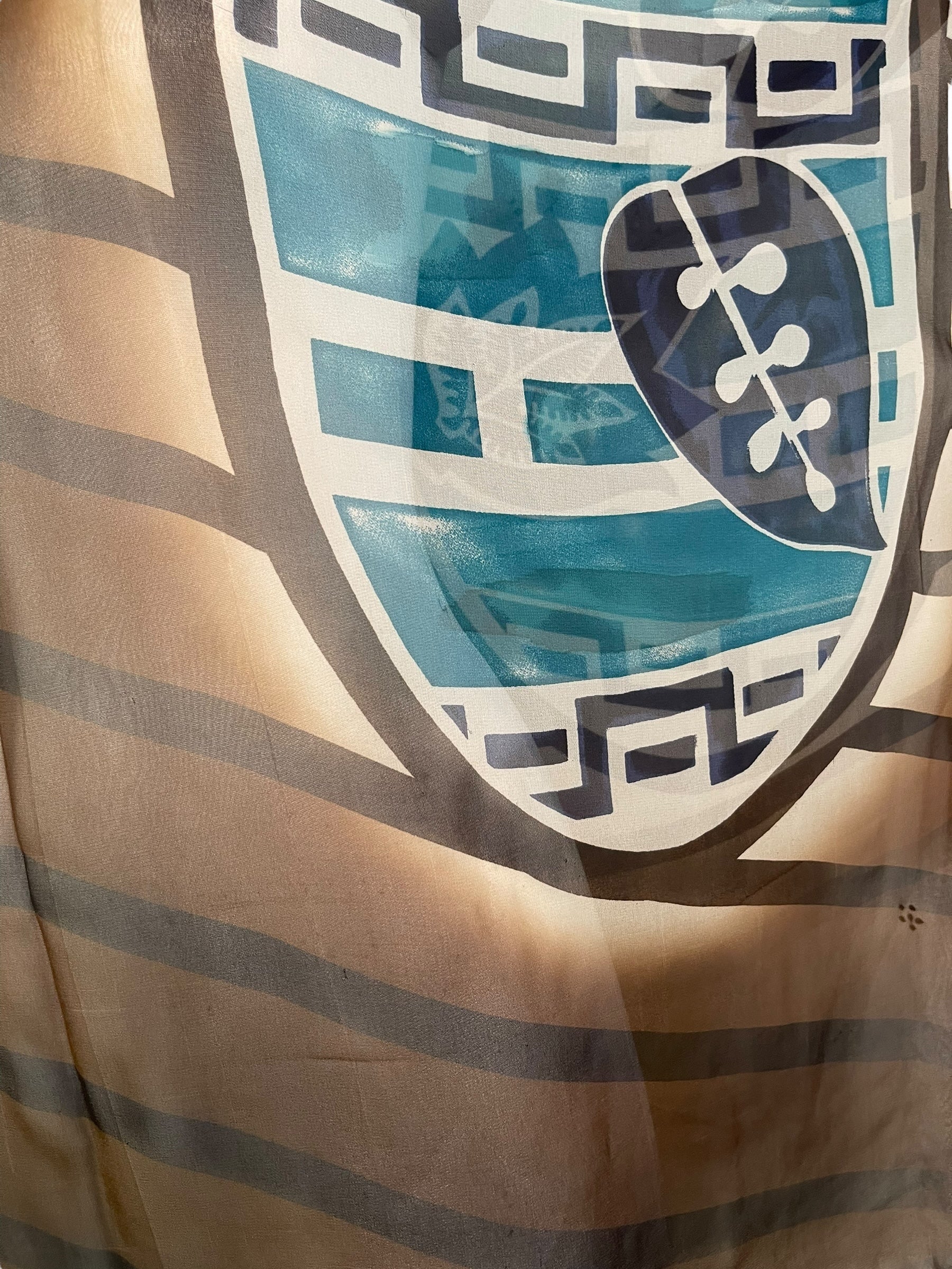 PRG7182 Sheer Wabi Sabi Pure Silk Short Kaftan Tunic without Slits