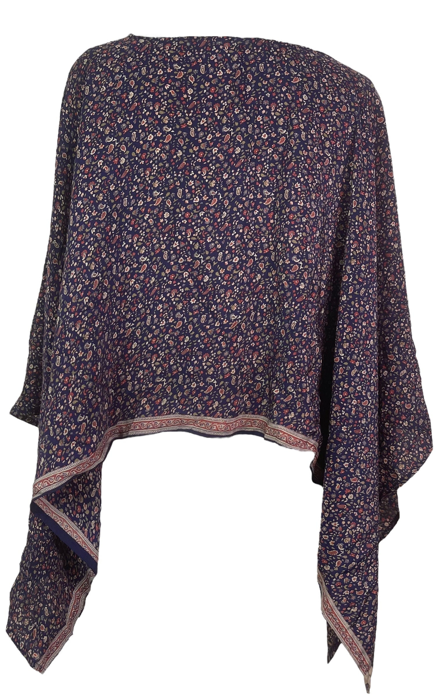 PRC7665 Avatar Pure Silk Capelet Poncho