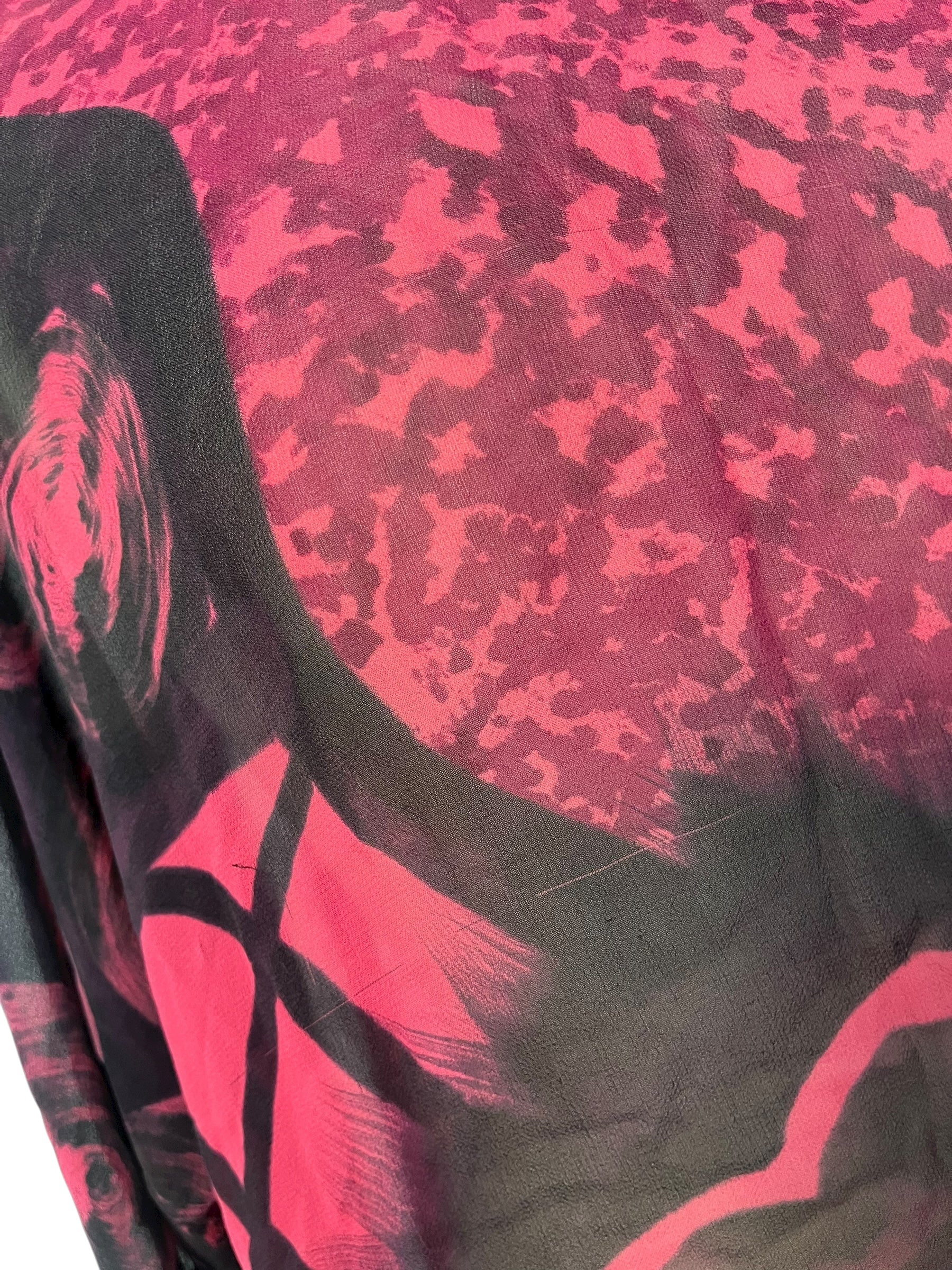 PRG7831 Sheer Wabi Sabi Pure Silk Side Slit Top