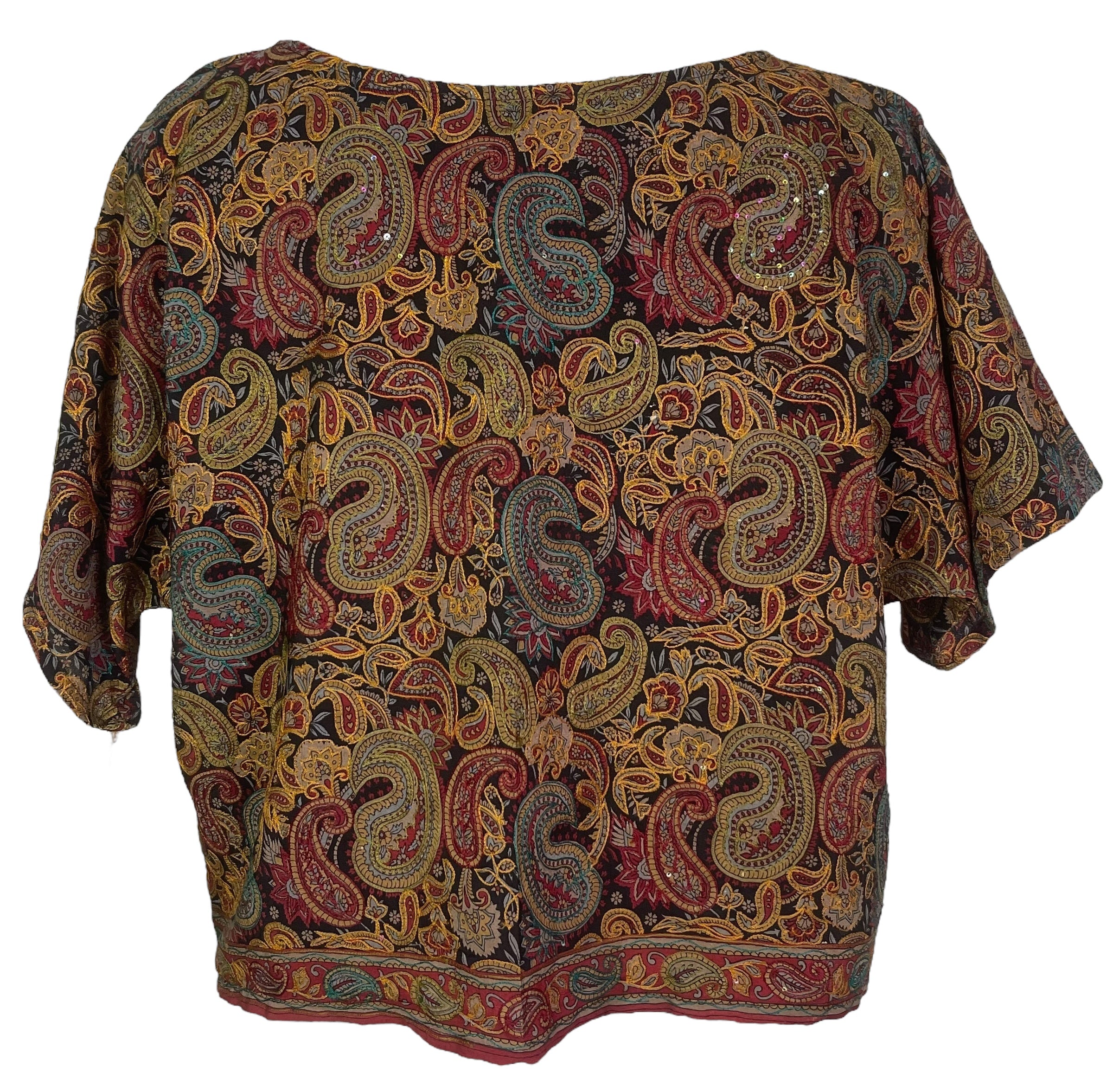 PRC8014 Avatar Pure Silk Boxy Top