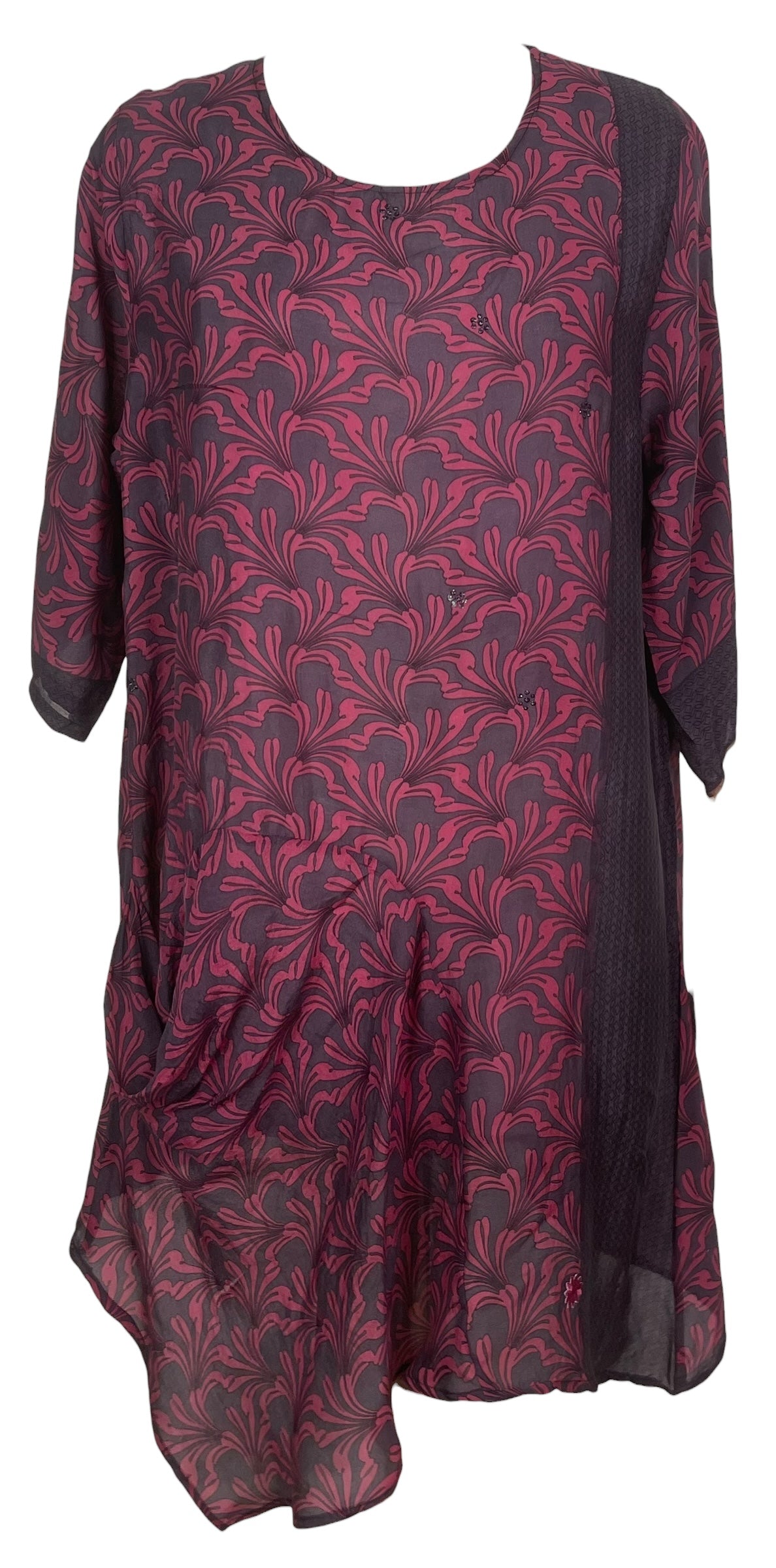 PREVIEW PRC8458 Avatar Pure Silk Self Pocket Tunic Dress