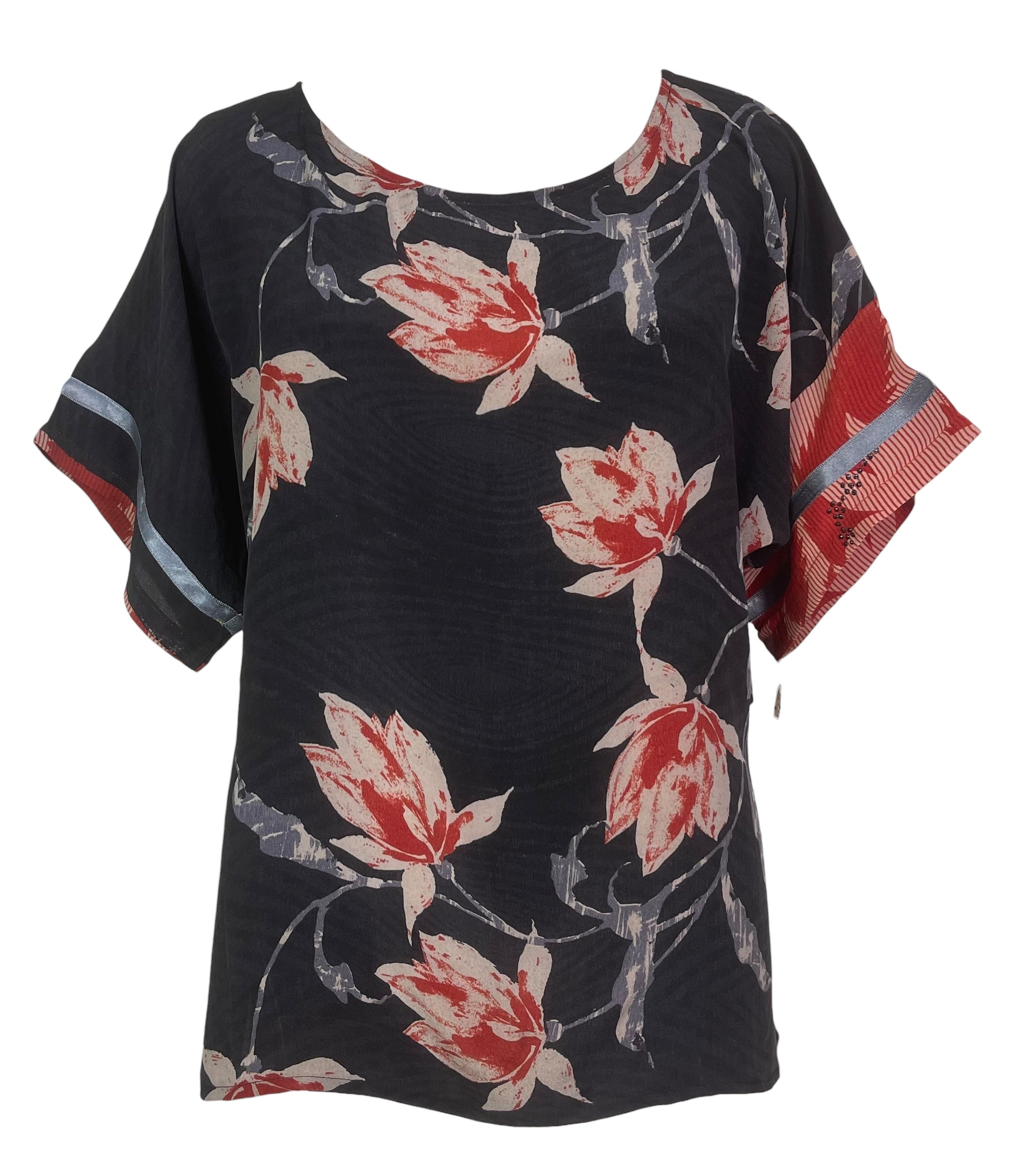 PREVIEW PRC8159 Avatar Pure Silk Side Slit Top by FEBRUARY2026 – Handmade ethical Side Slit Top from sariKNOTsari using upcycled silk. Designed in Canada for travel and slow fashion, loved from Toronto to LA to Sydney.