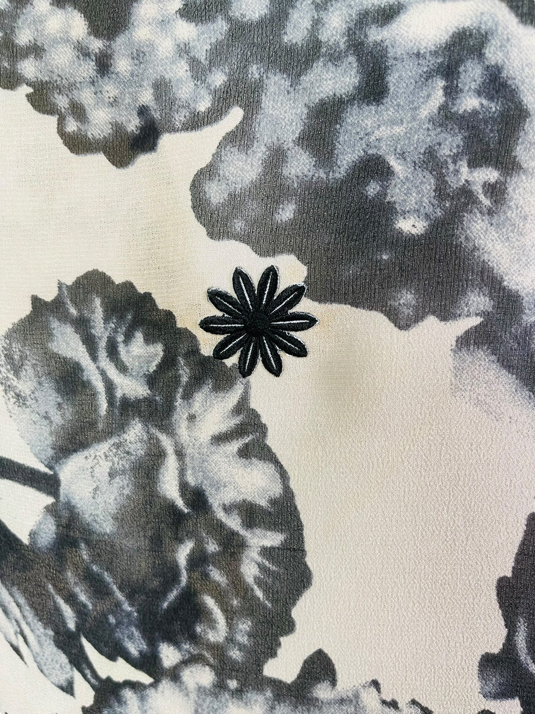 PRG7079 Sheer Wabi Sabi Pure Silk Side Slit Top