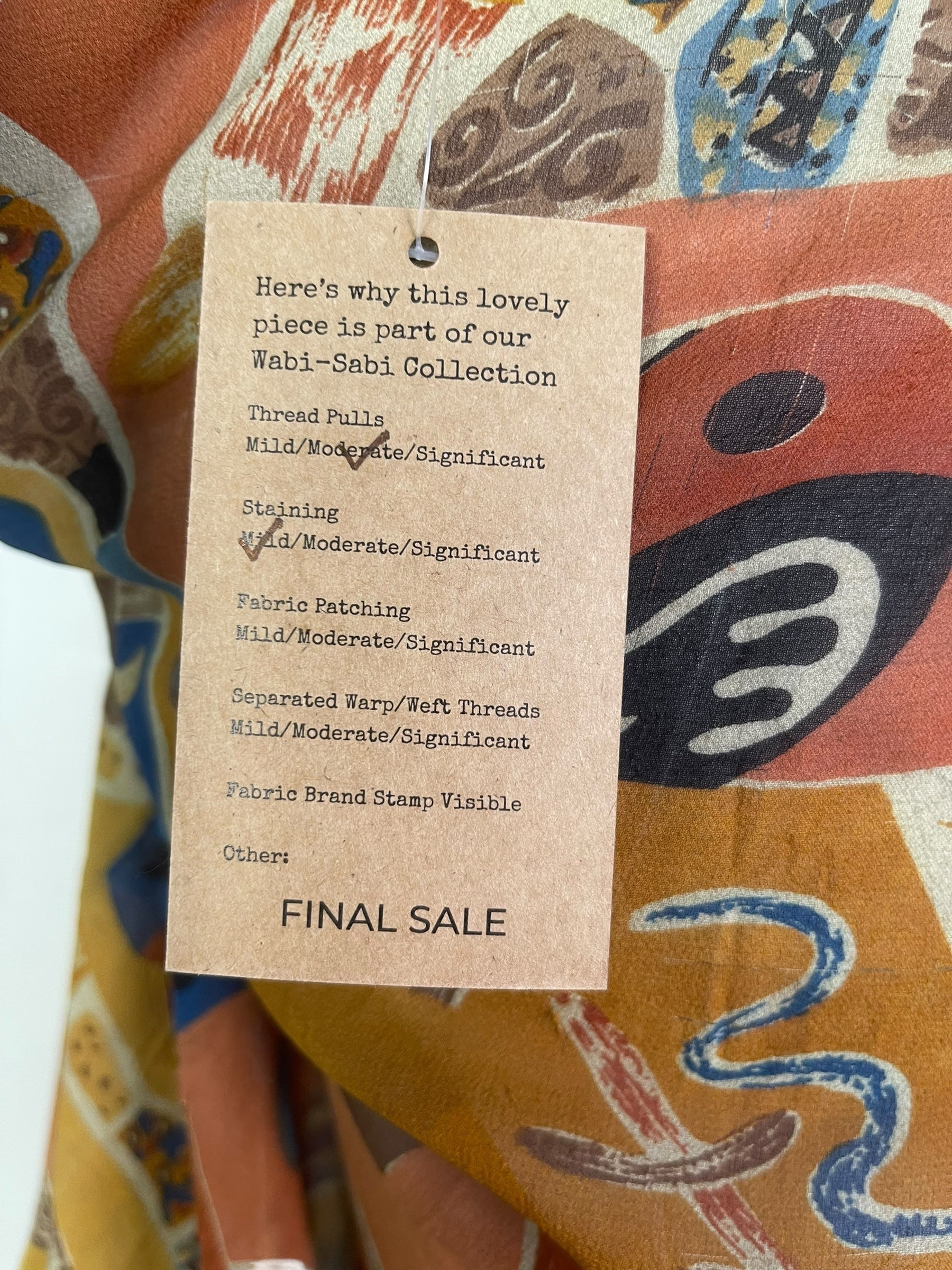 PRG7875 Sheer Wabi Sabi Pure Silk Long Tunic with Side Ties