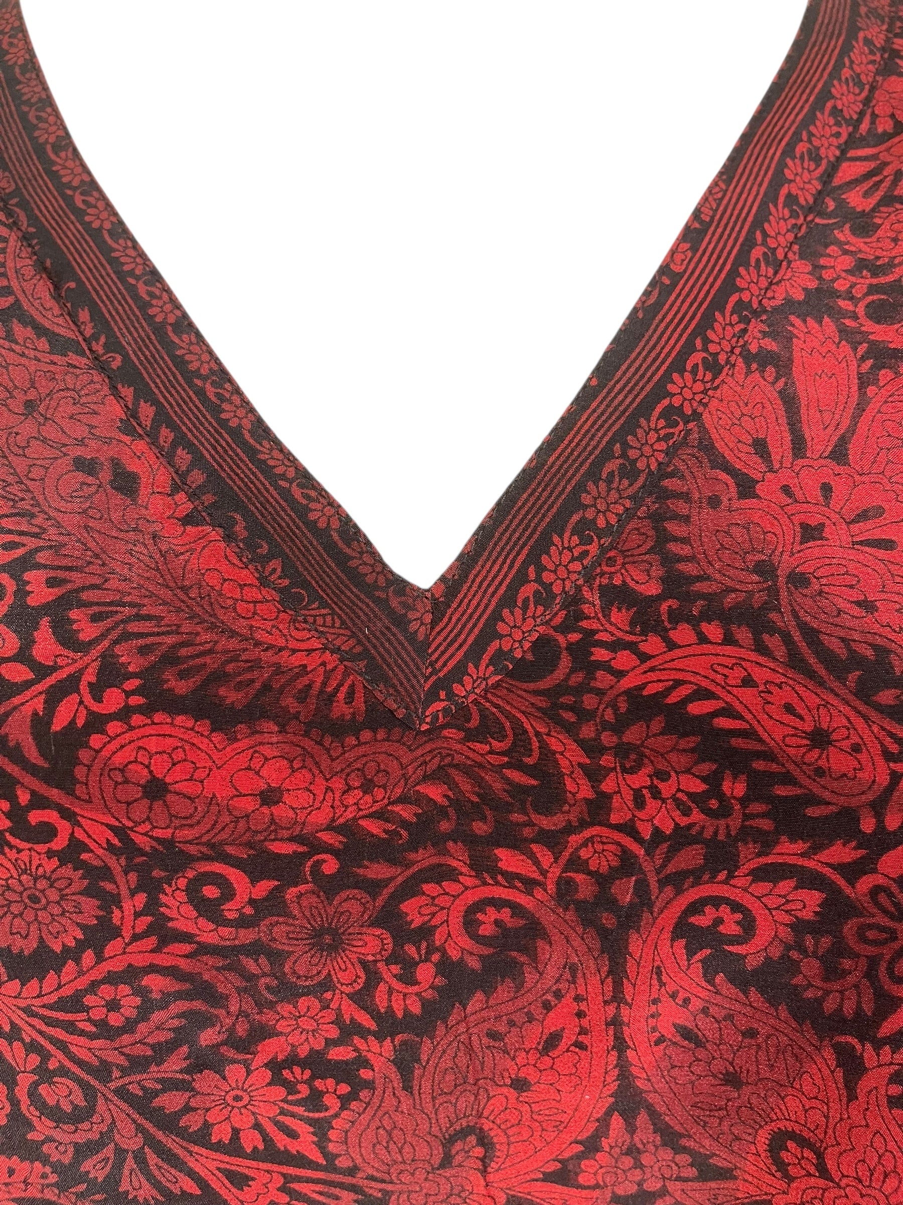 PRC8448 Wabi Sabi Pure Silk Long Tunic with Side Ties