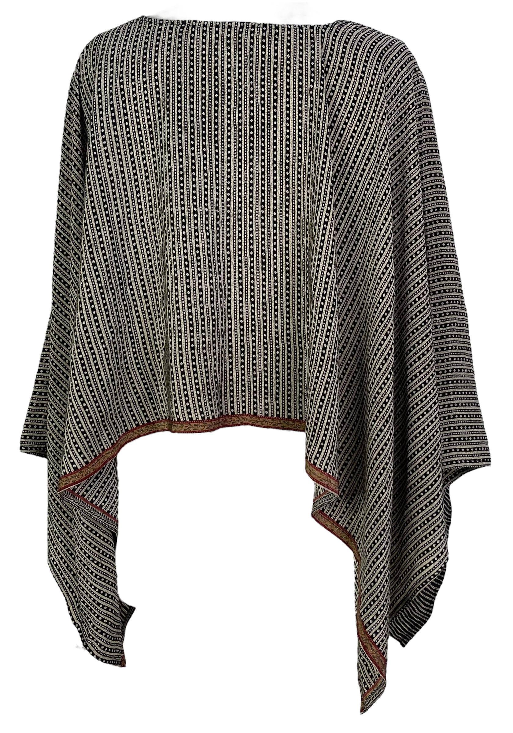 PRC7024 Avatar Pure Silk Capelet Poncho