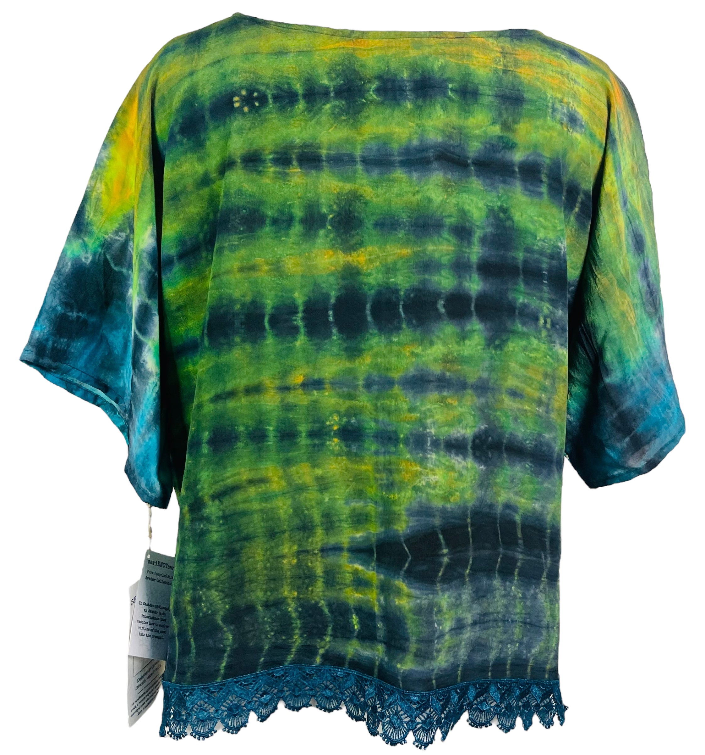 PRC6394 Avatar Pure Silk Side Slit Top