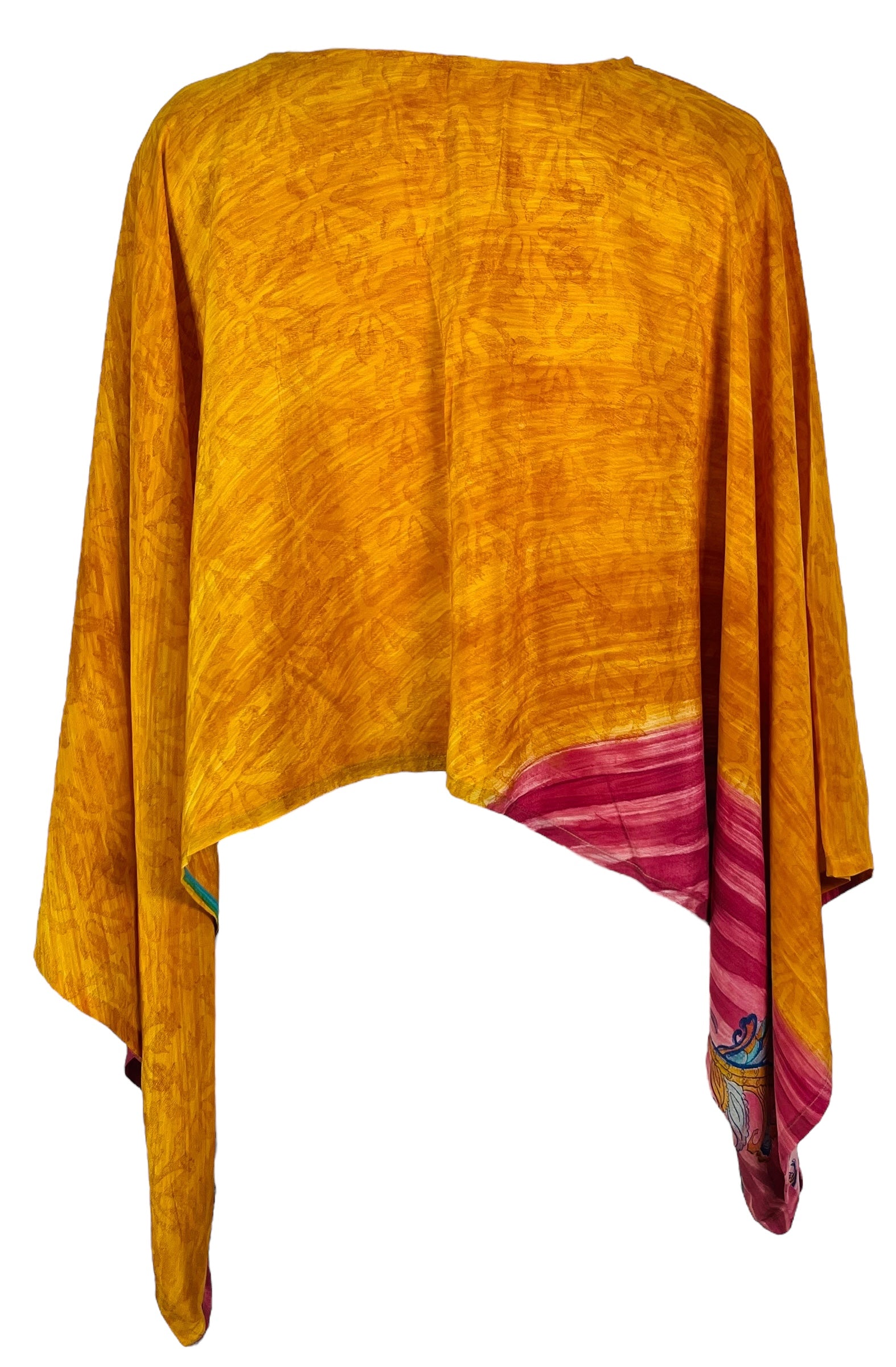 PRC7320 Avatar Pure Silk Kimono-Sleeved Top