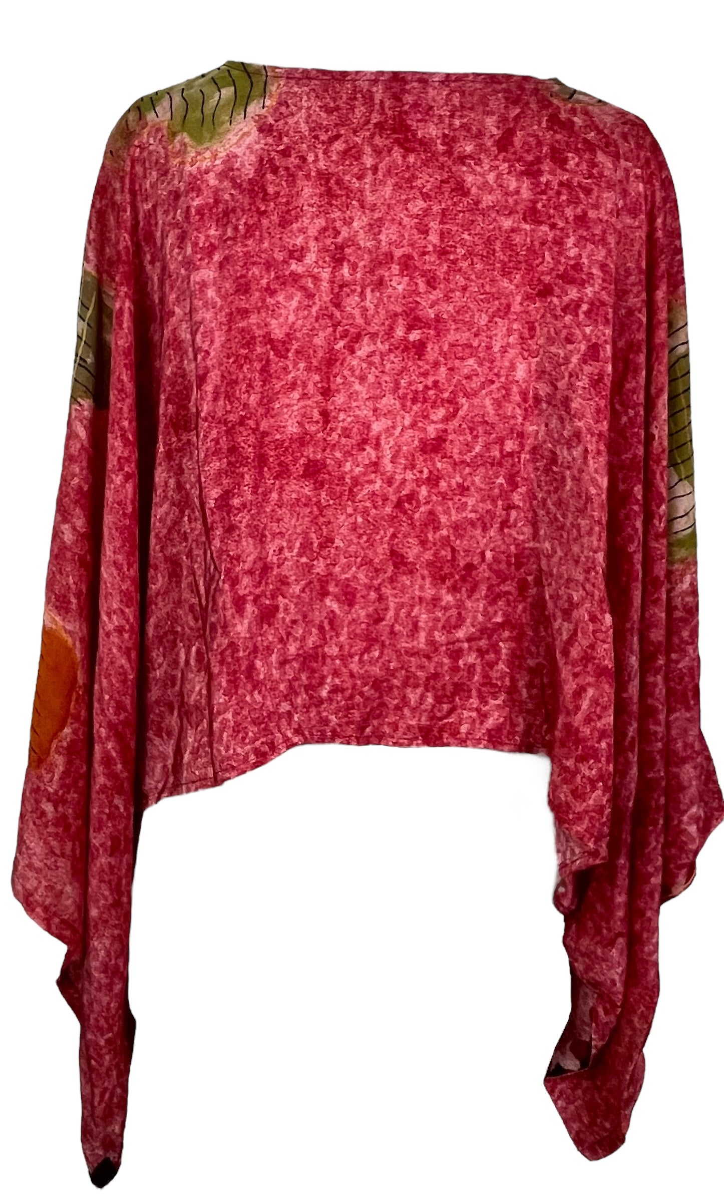 PRC7765 Avatar Pure Silk Kimono-Sleeved Top