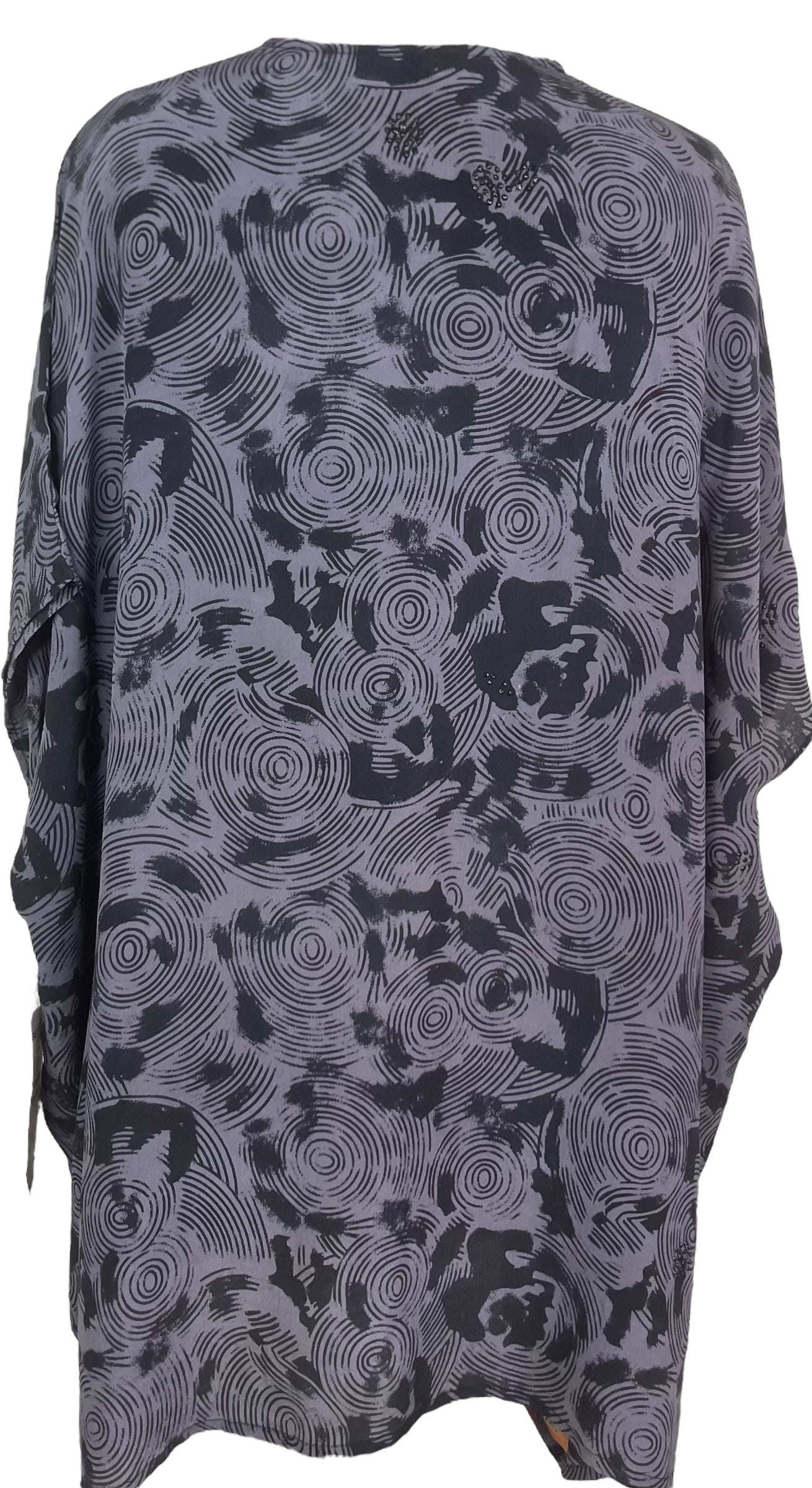 PRC7309 Avatar Pure Silk Short Kaftan Tunic with Slits