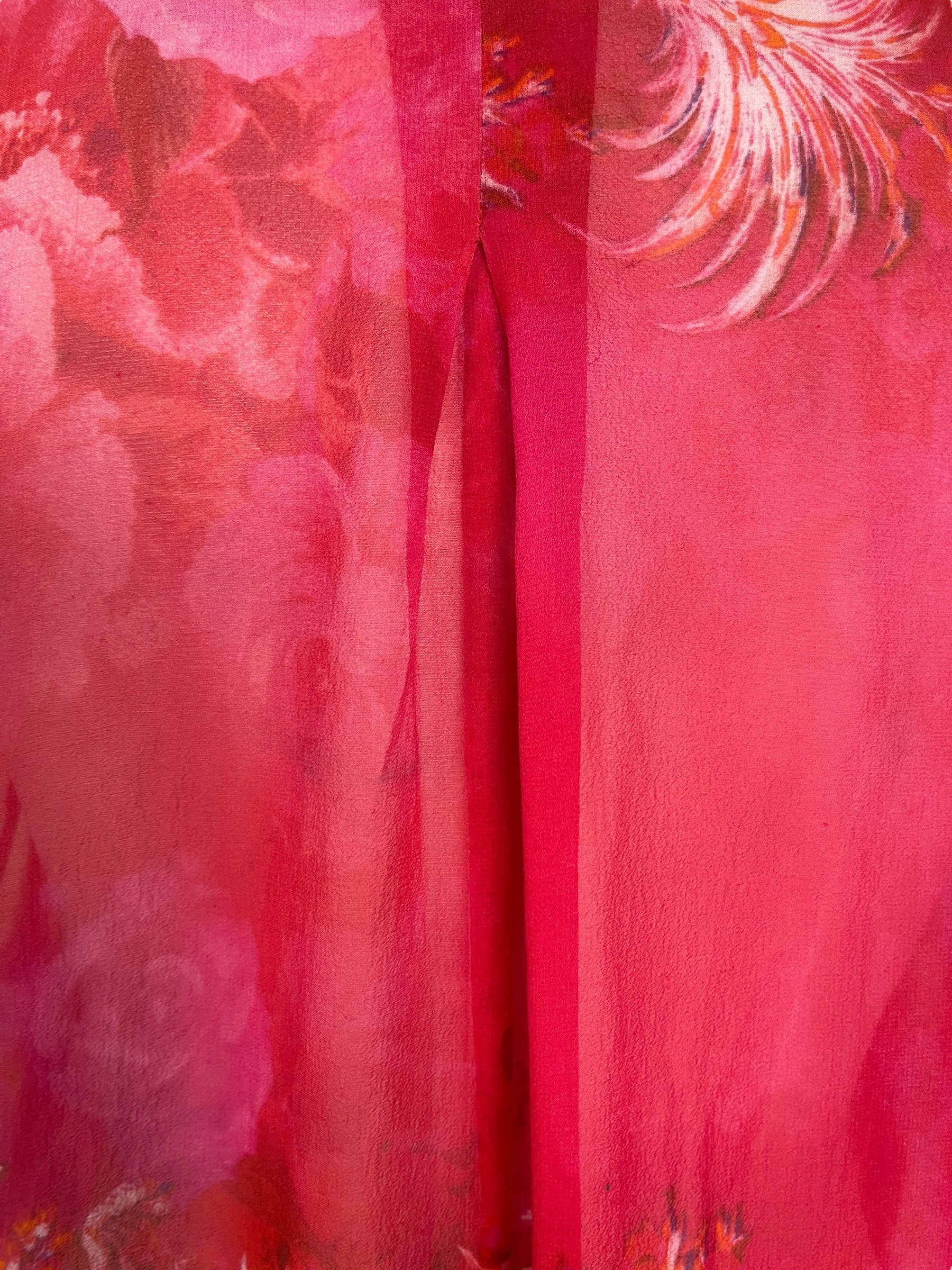 PRG7783 Sheer Avatar Pure Silk Self Pocket Tunic Dress