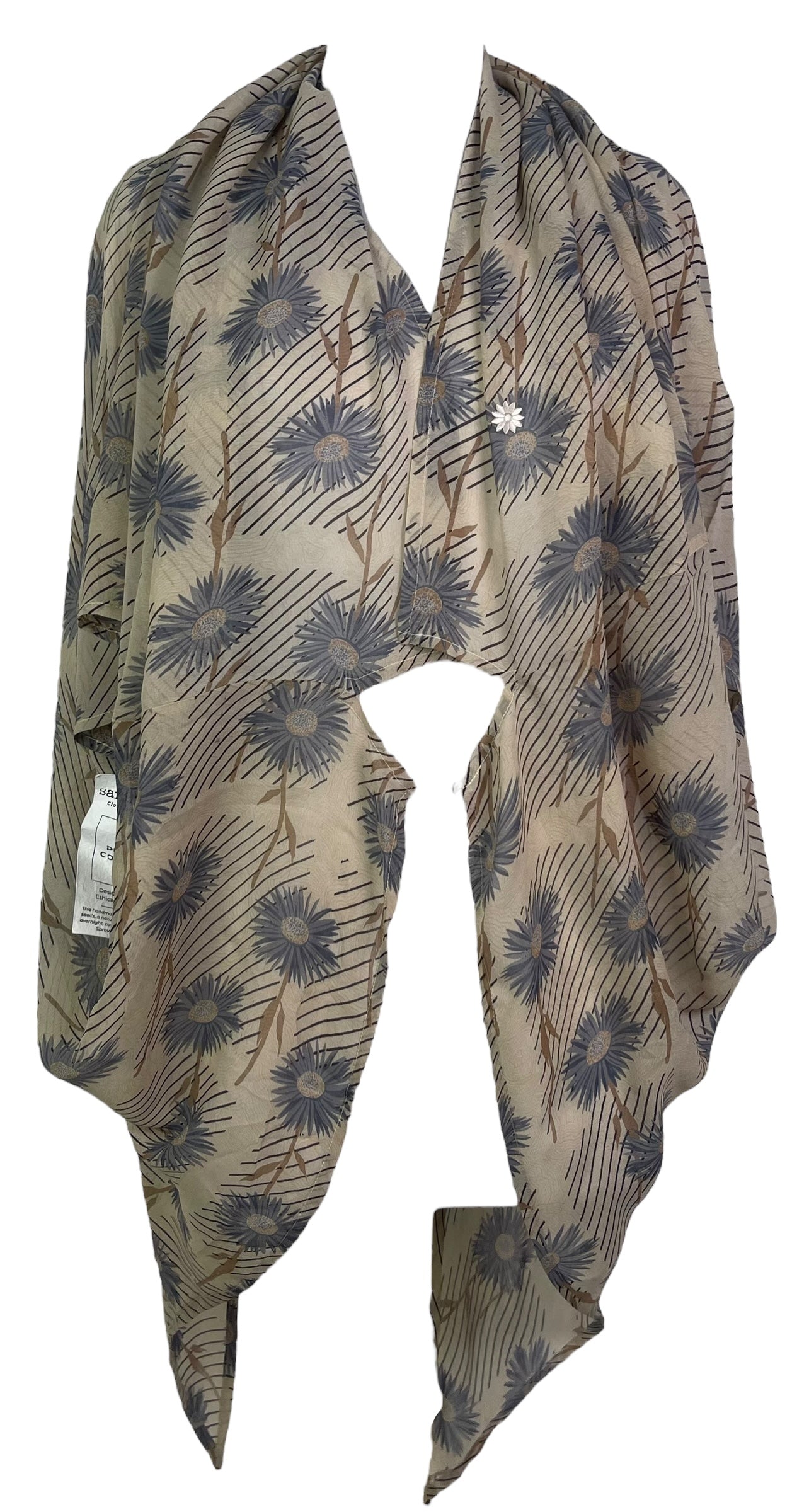 PRG7566 Sheer Avatar Pure Silk Cardigan