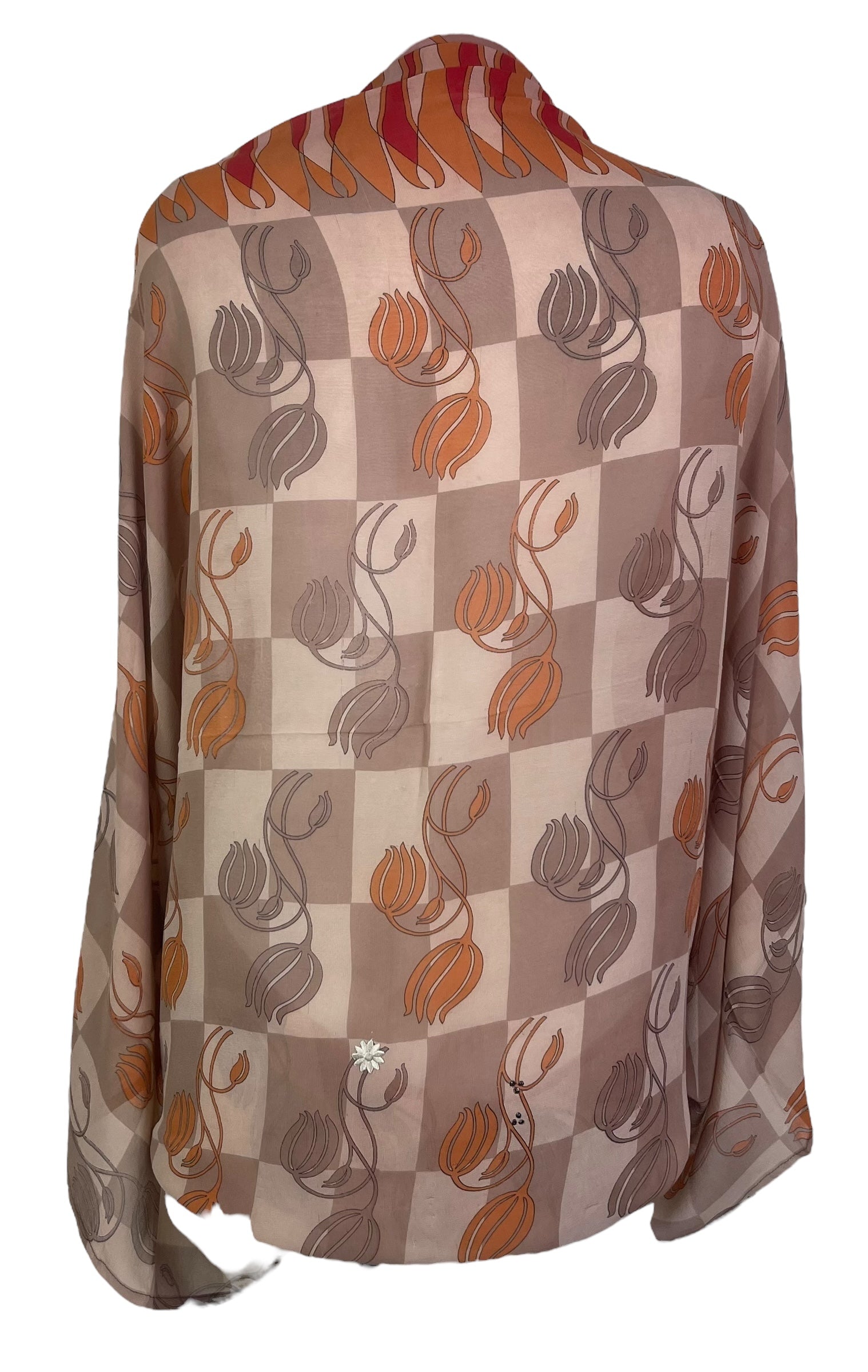 PRG7367 Sheer Wabi Sabi Pure Silk Shrug