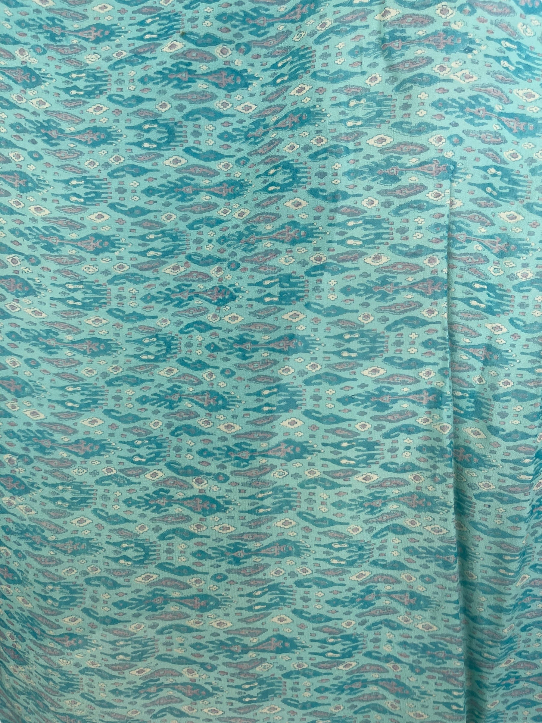 PRG7710 Sheer Wabi Sabi Pure Silk Short Kaftan Tunic With Slits