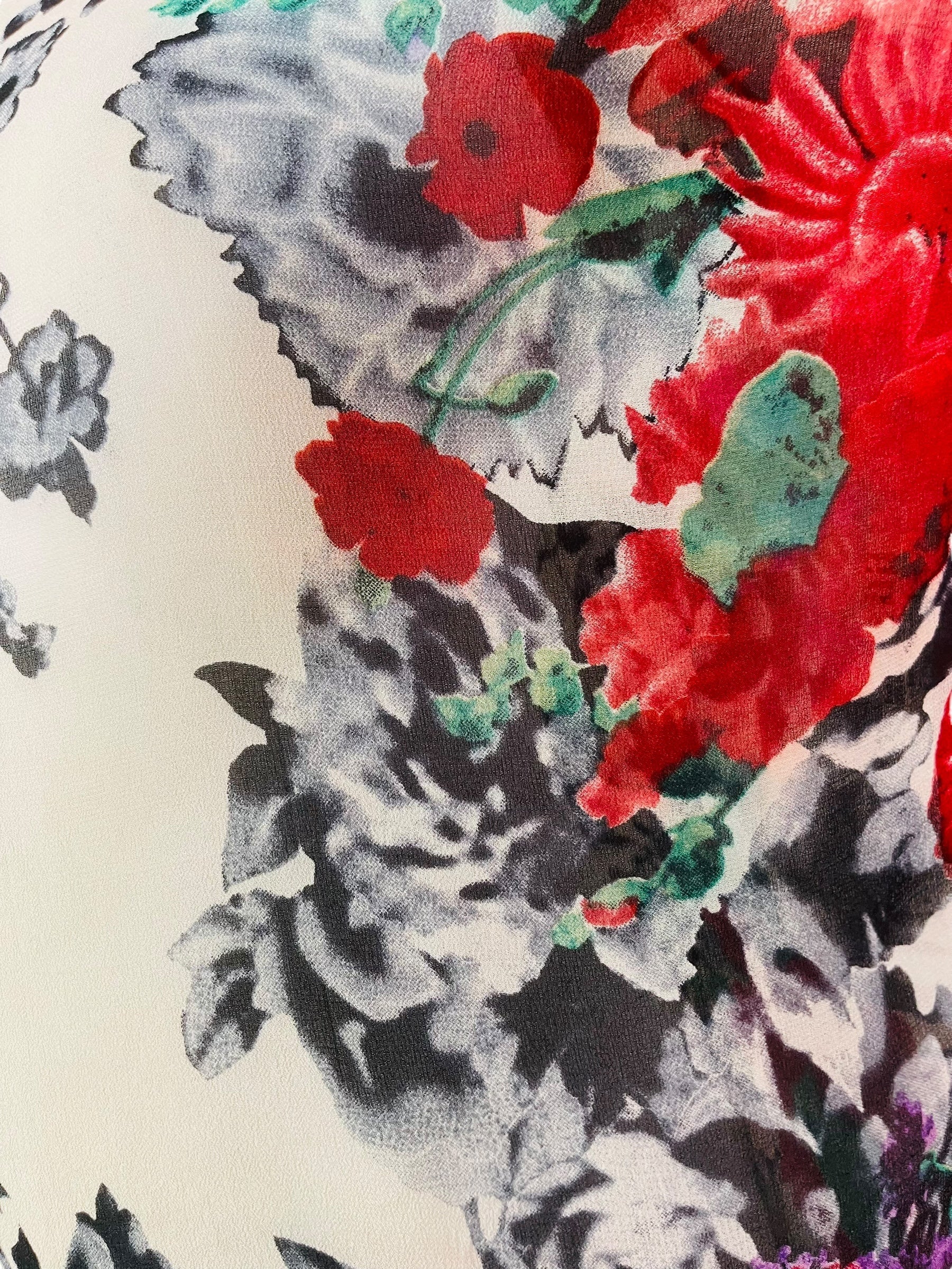 PRG7079 Sheer Wabi Sabi Pure Silk Side Slit Top