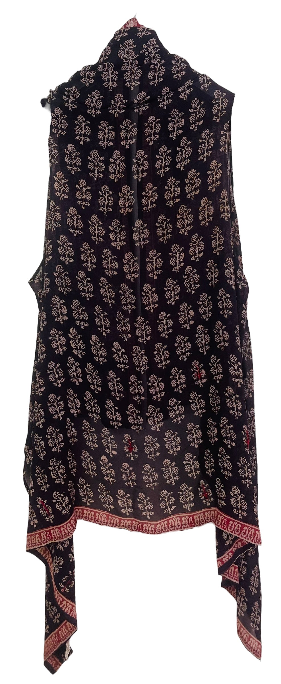 PRG7439 Sheer Wabi Sabi Pure Silk Versatile Vest