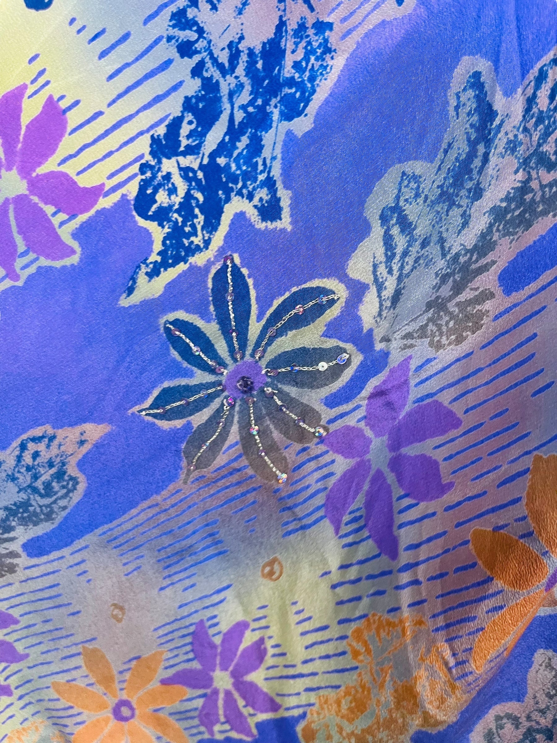 PRC7758 Avatar Pure Silk Maxi Dress with Belt