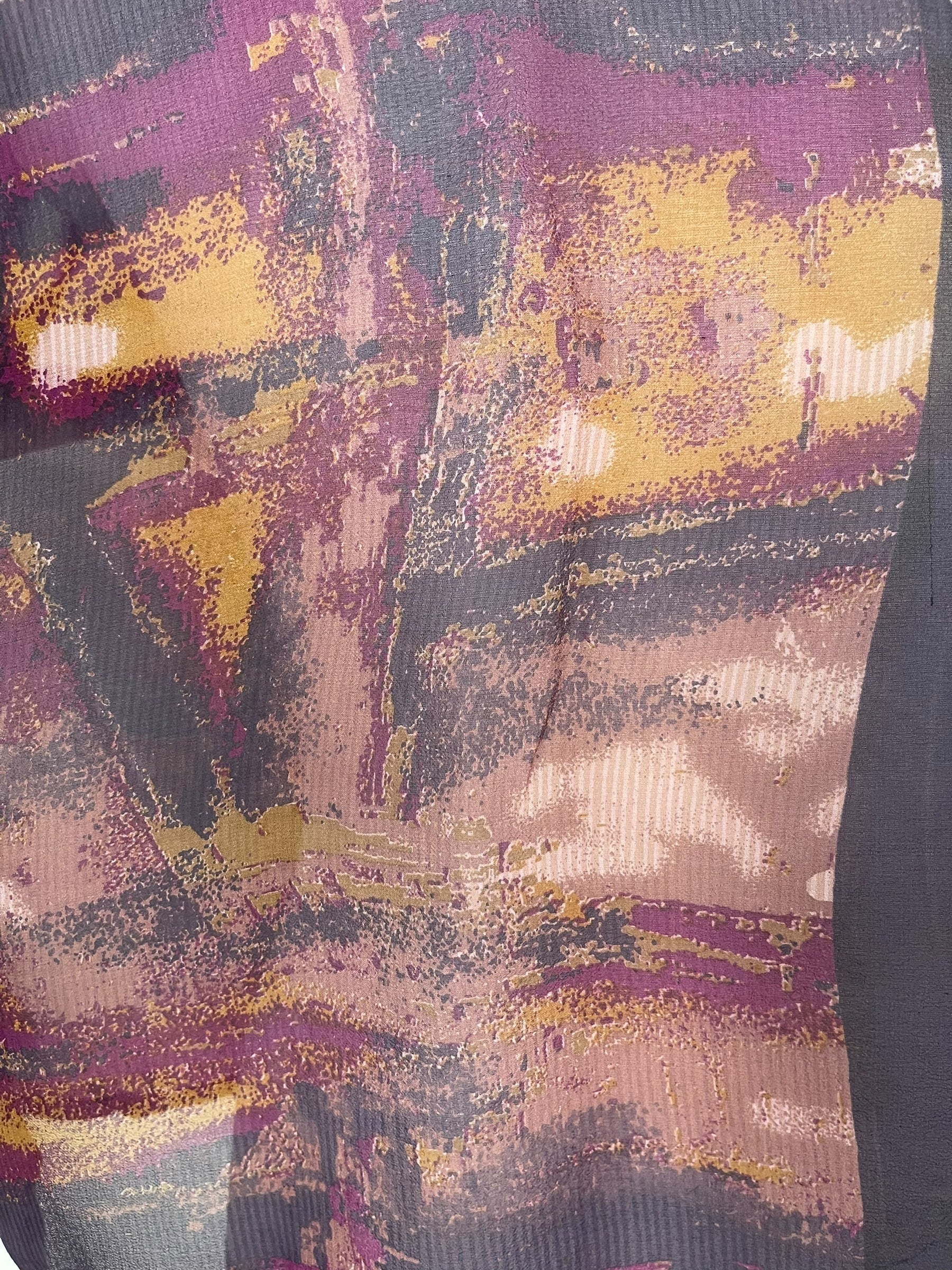 PRG7630 Sheer Wabi Sabi Pure Silk Boxy Top